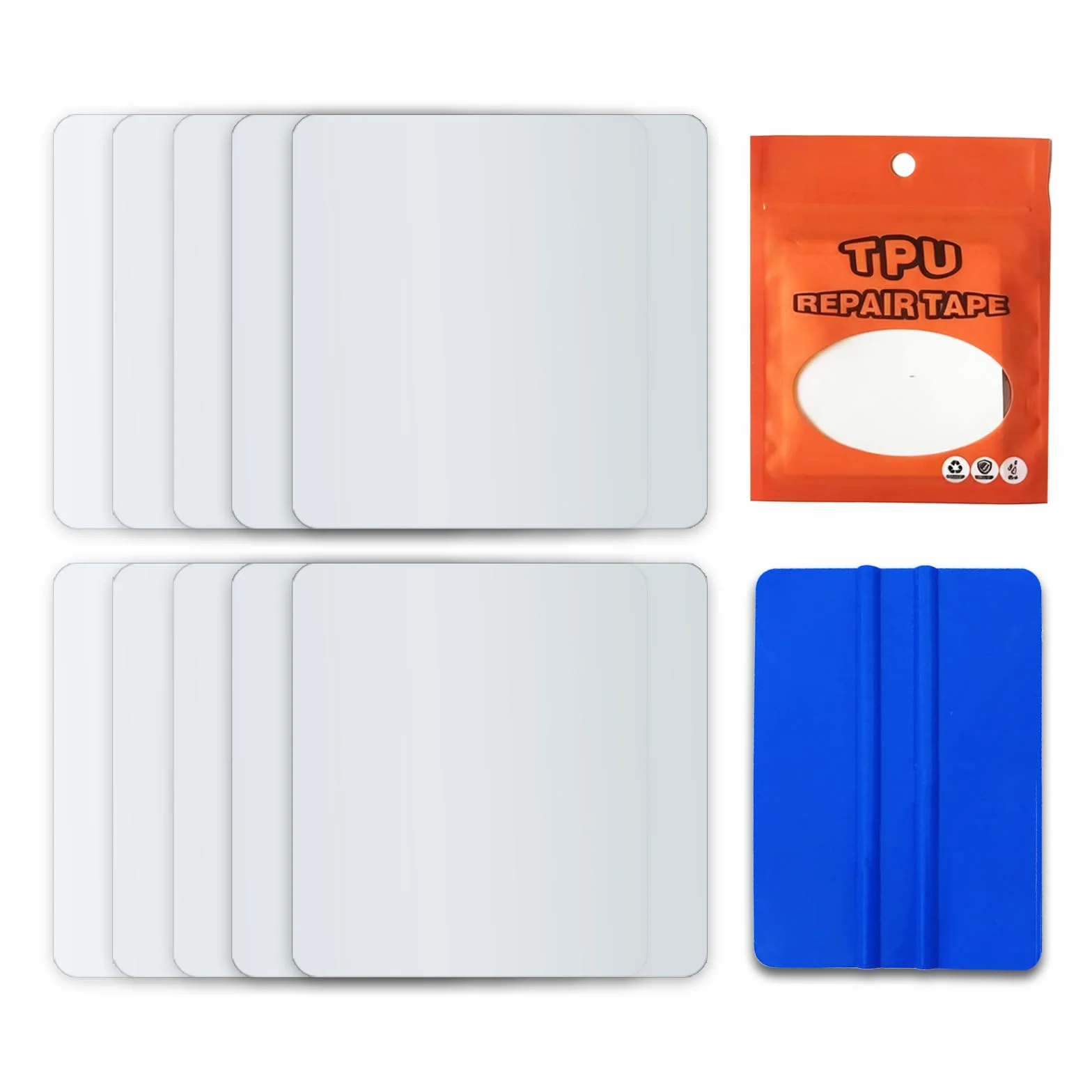 Parches para Piscina 10 Piezas 7x7cm Cinta Adhesiva Repair Patch