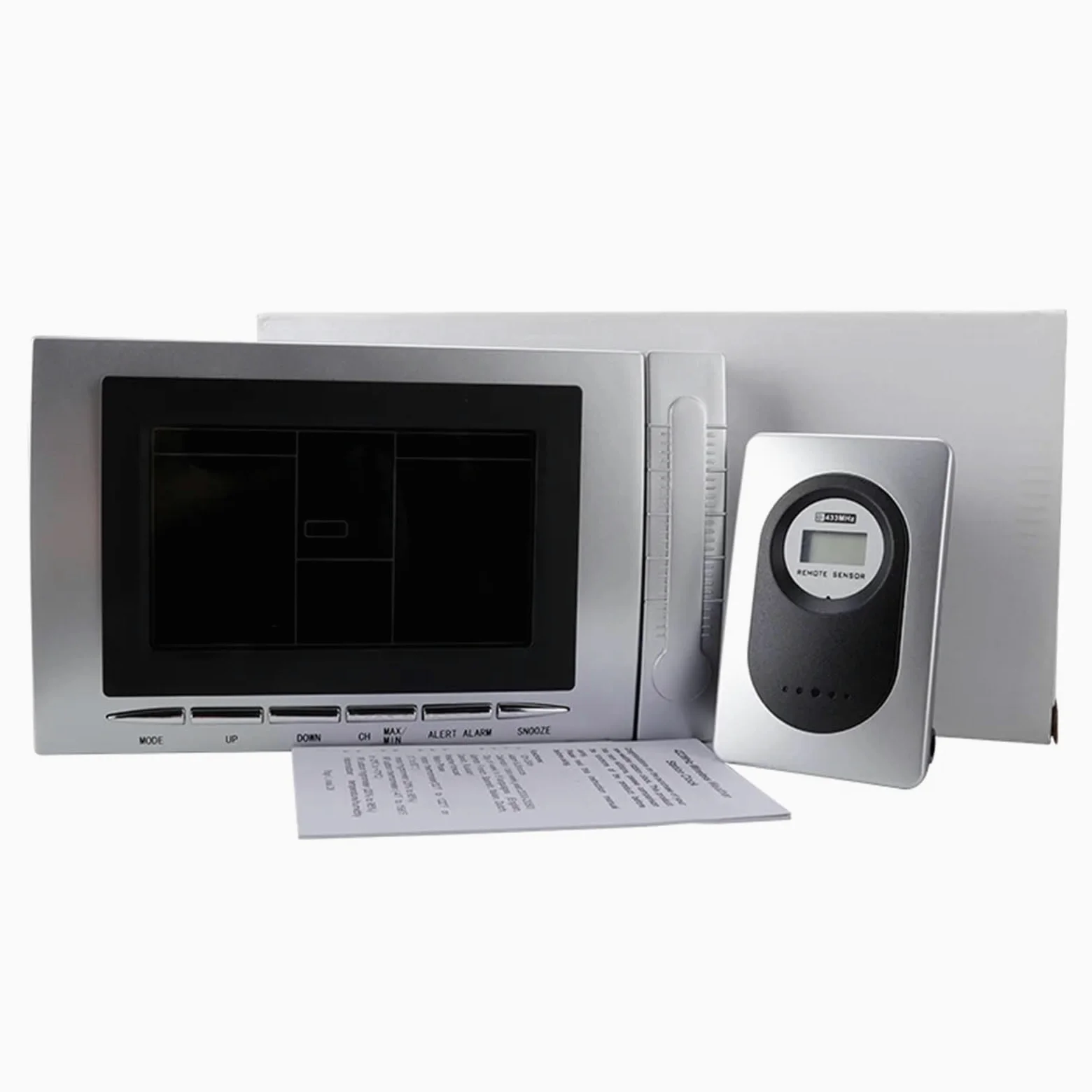 Estación Meteorológica Inalámbrica TS-H134G, termómetro Digital, Sensor for interiores y exteriores, pronóstico del tiempo, medidor de temperatura y humedad Cl