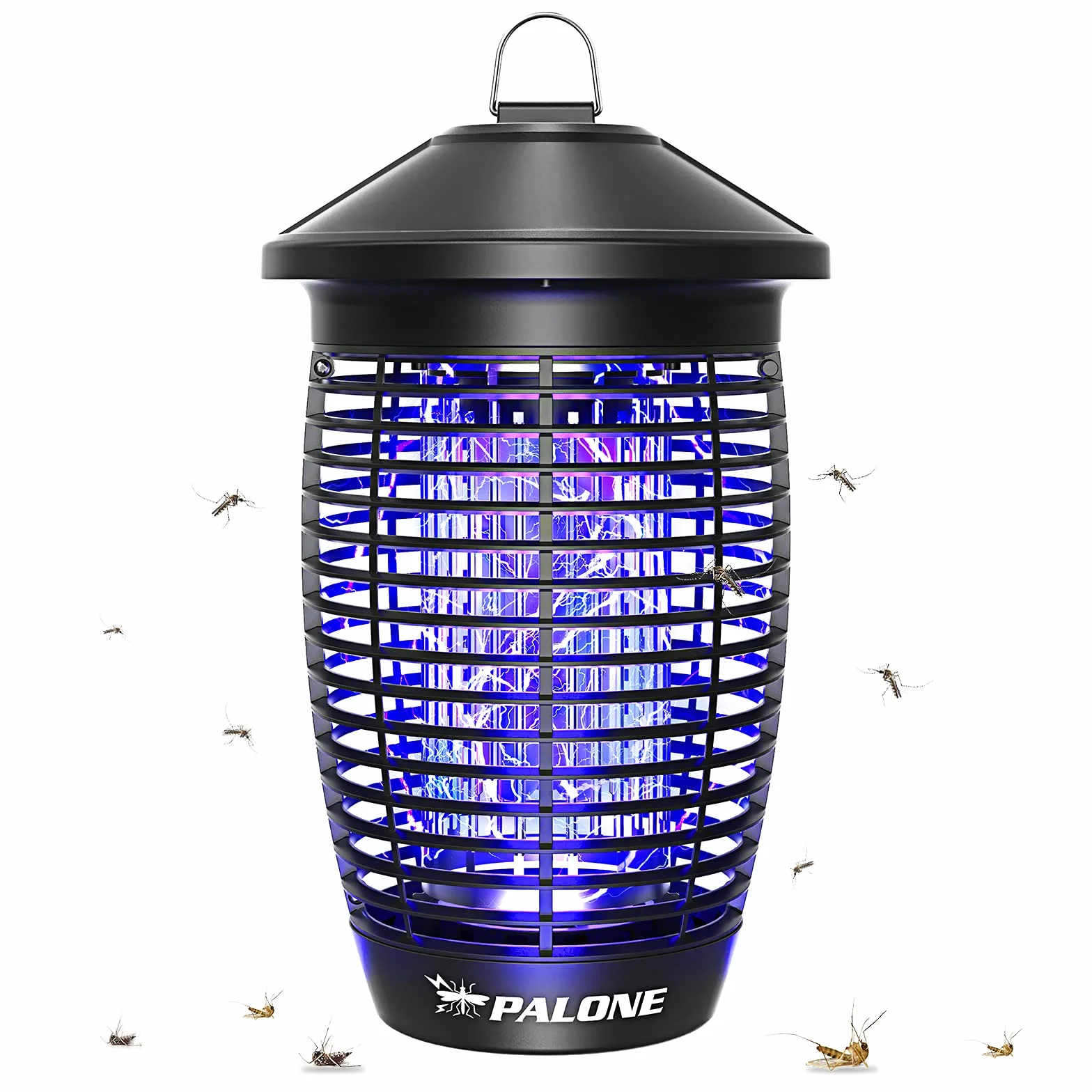 PALONE Lampara Antimosquitos 4500V 20W UV Alcance 100 M² Interior Exterior