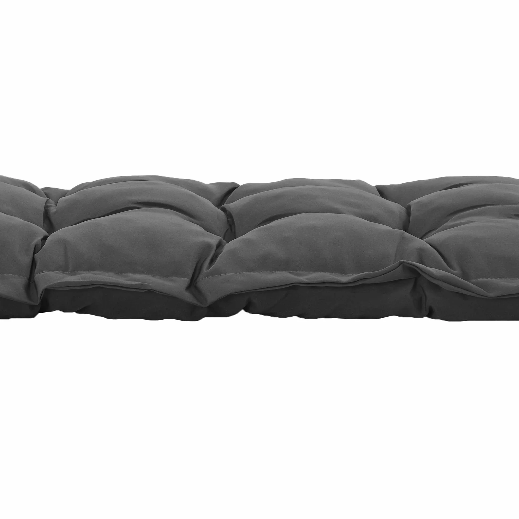 Outsunny Cojín para Banco de Jardín Acolchado 100x40x10 cm Cojín Rectangular para Interior y Exterior con Relleno Grueso y Cintas de Sujeción Gris Oscuro