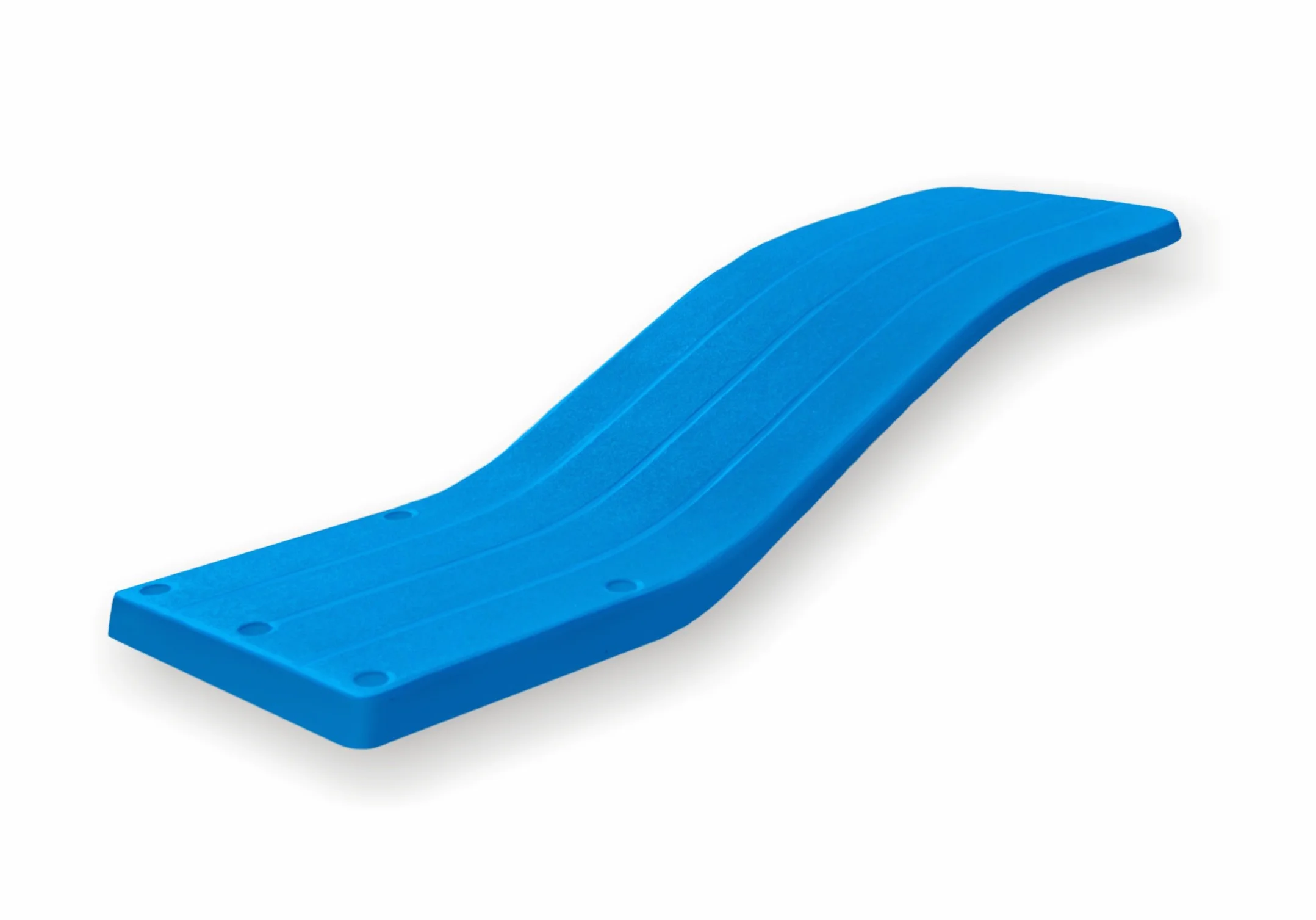 Trampolín Piscina Resistente Fibra Vidrio Antideslizante con Anclajes, Modelo Bali Azul