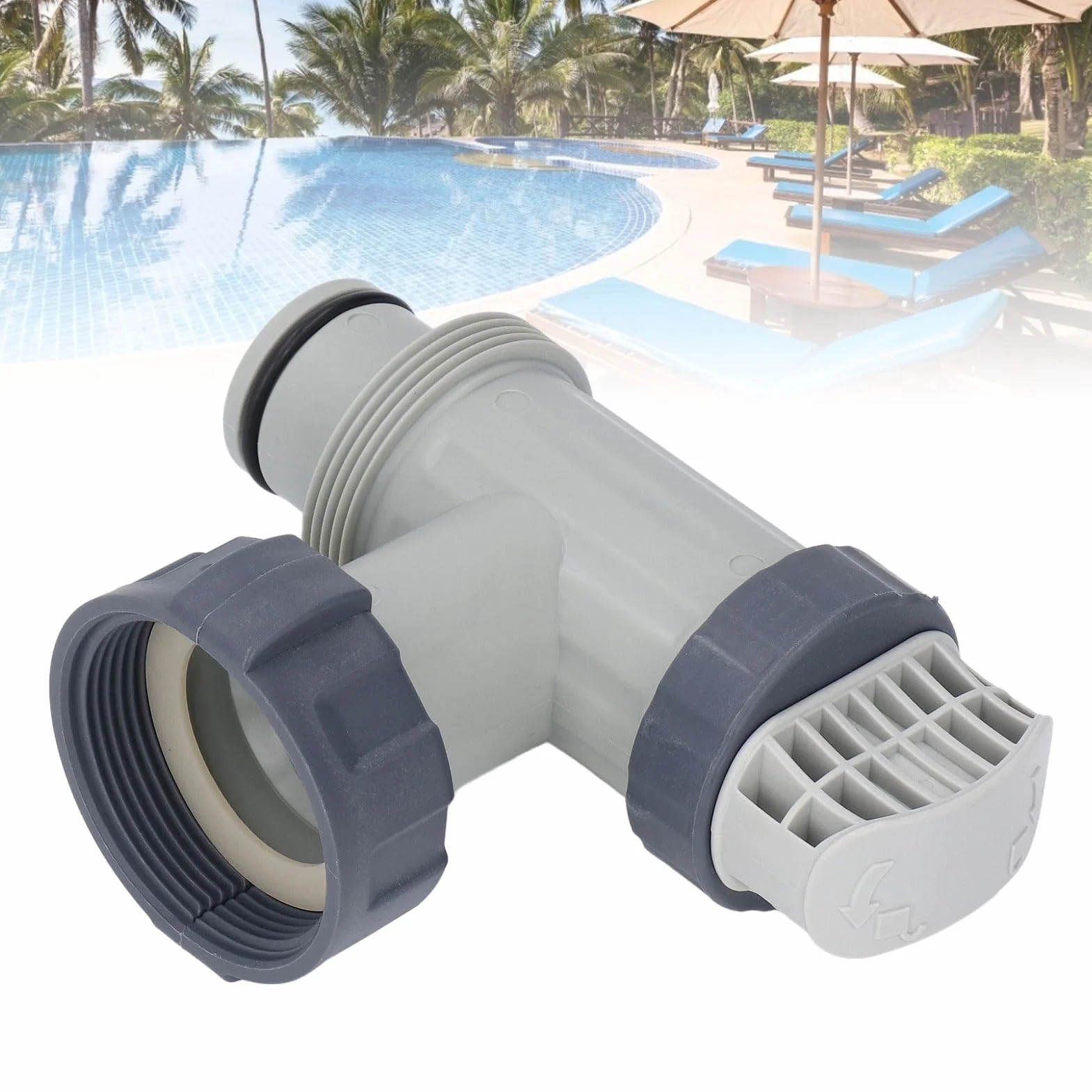 Válvula de Piscina PVC Conector para Acuarios Tubos