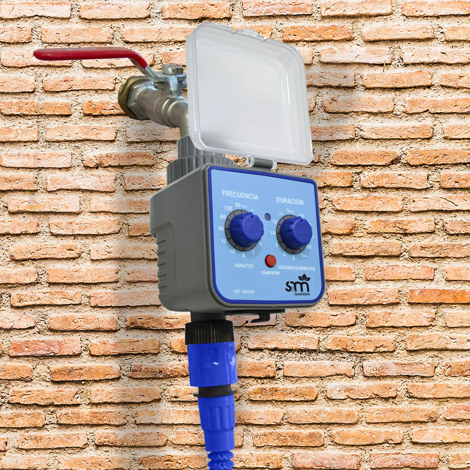 S&M 580536 Programador de nebulización H 3/4” Exteriores terrazas jardines Control riego Rebaja temperatura