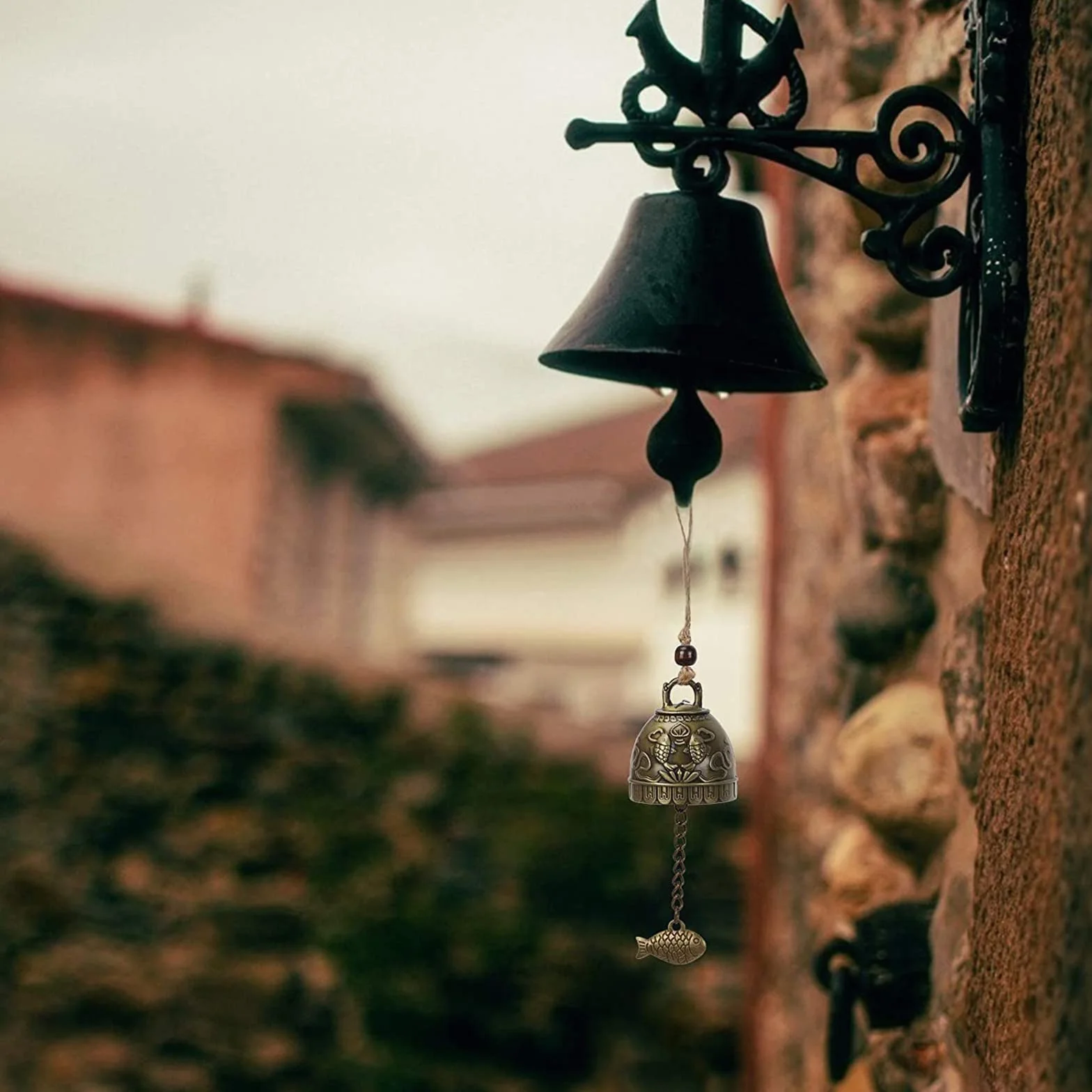 Campanillas De Viento De La Suerte Feng Shui, 4 Piezas Campanas Chinas Clásicas para Decoración Colgante