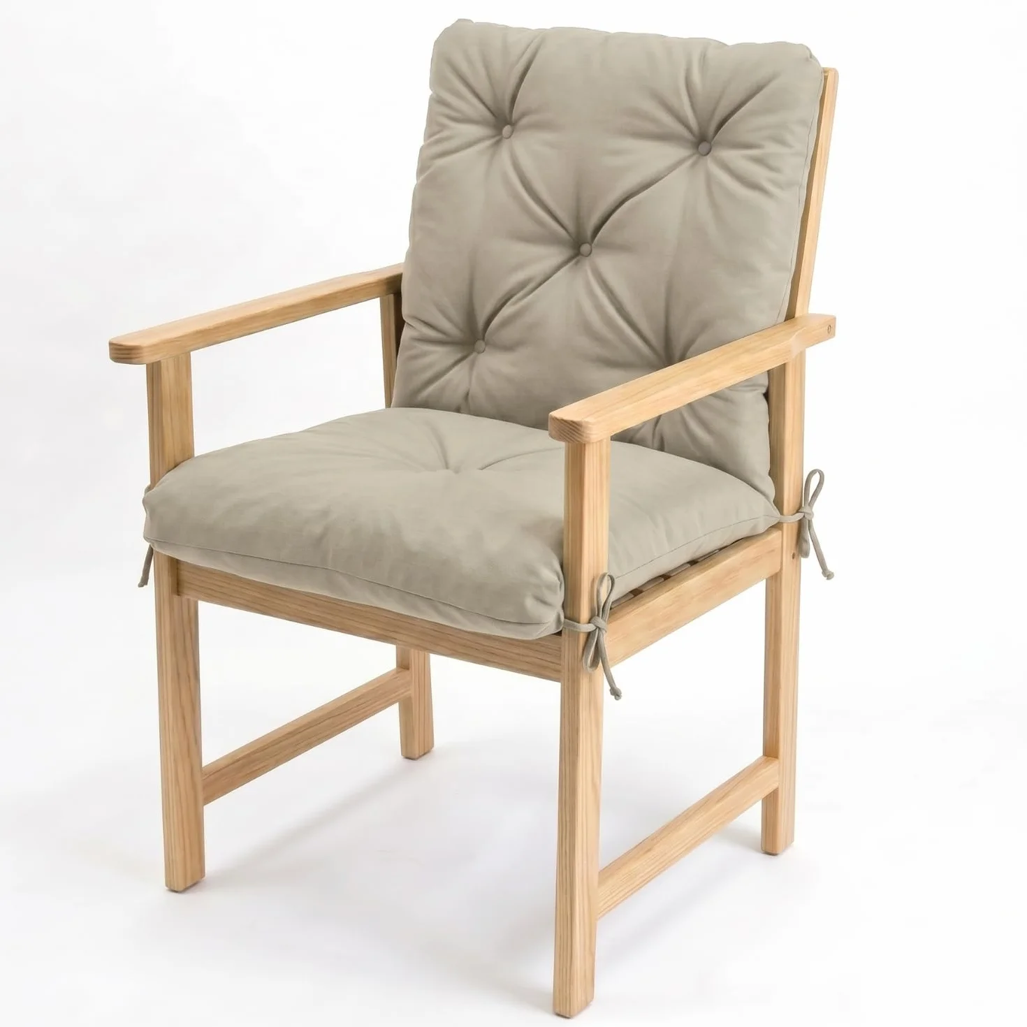 Cojin para Banco Impermeable Exterior 4L Textil 50x50x50 cm Crema Resistente UV