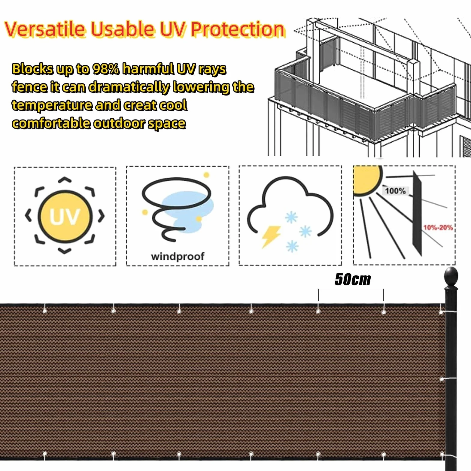 Toldo Vela de Sombra Permeabl 90 x 800 cm, Transpirable, Permeable Al Agua, Red de Sombra Toldo Parasol, Toldos y Velas para Patio, para Patio,Jardín,Exteriores, Verde Oscuro