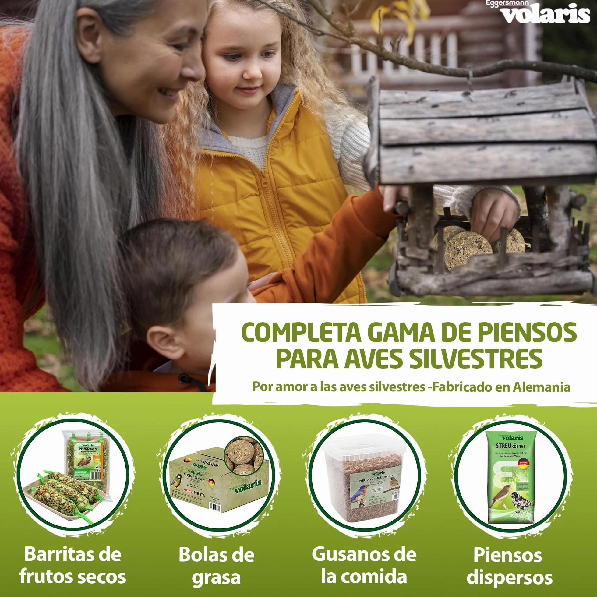 Eggersmann Volaris 5 kg Gusanos de Harina Secos Ricos en Proteínas