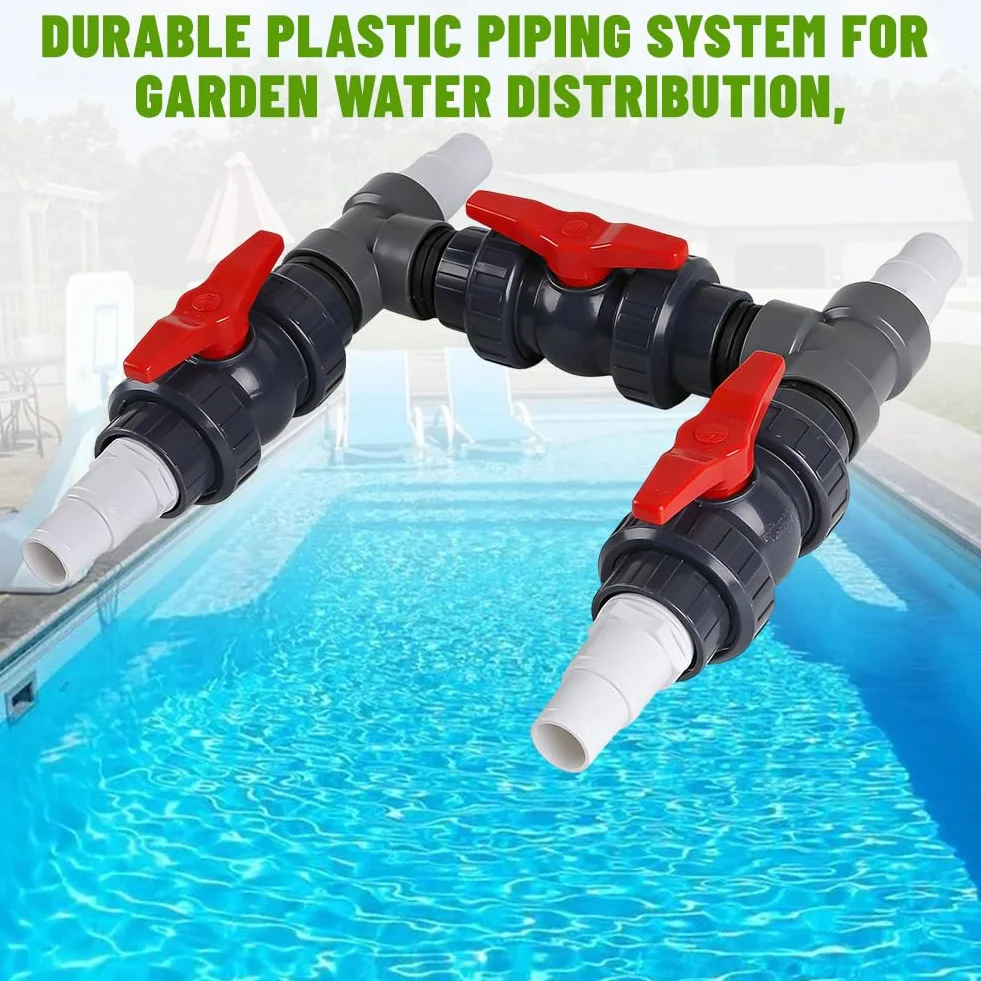 Bomba de calor Pool Bypass Set Ø 50 mm Kit de conexión para calefacción de piscina 32 mm 38 mm