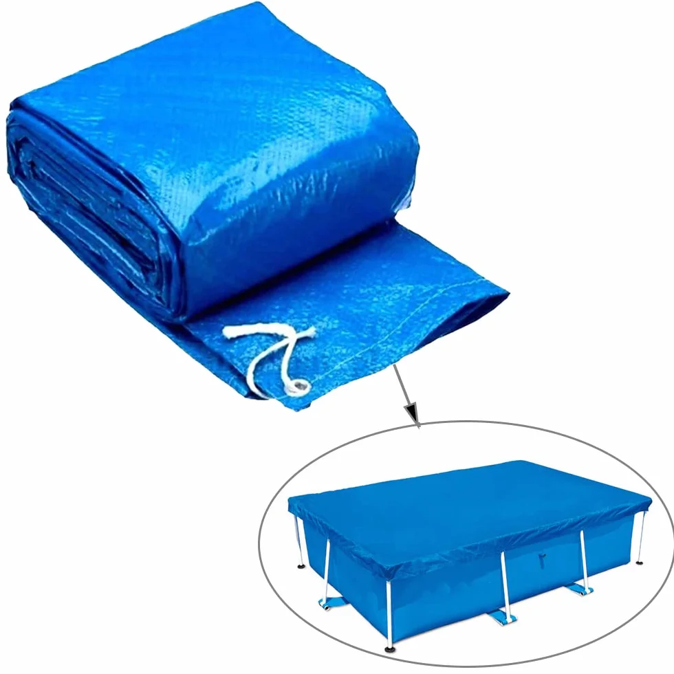 Cobertor para Piscina Rectangular 260 x 170 cm, Cubierta de Protección UV Plegable, Exterior