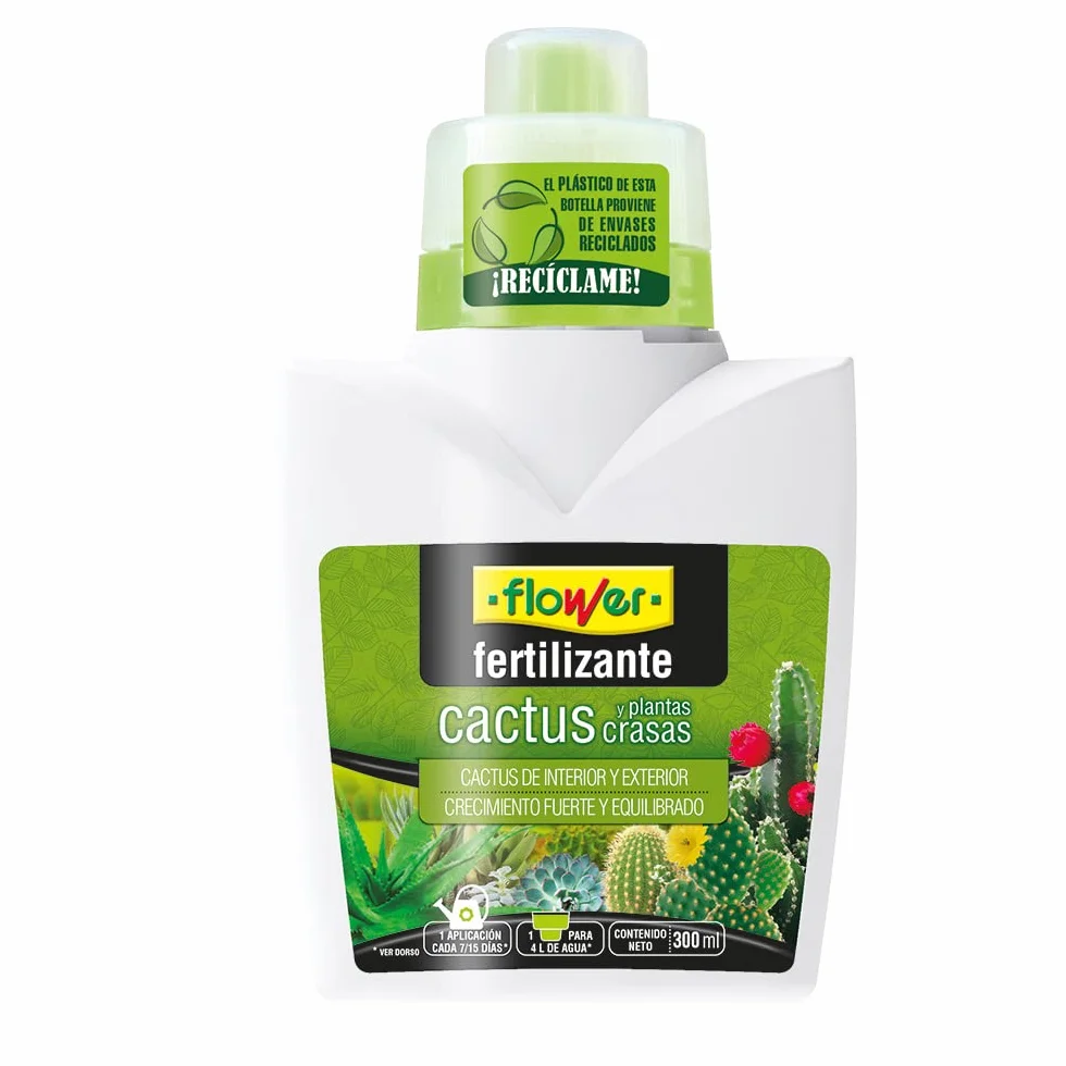 Fertilizante Líquido para Cactus y Plantas Crasas 300 ml con Aminoácidos Naturales