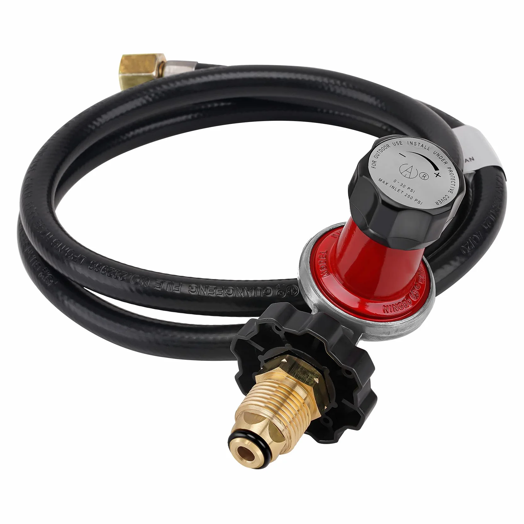 stanbroil 0 – 30 PSI alta presión ajustable regulador y manguera (121,9 cm)