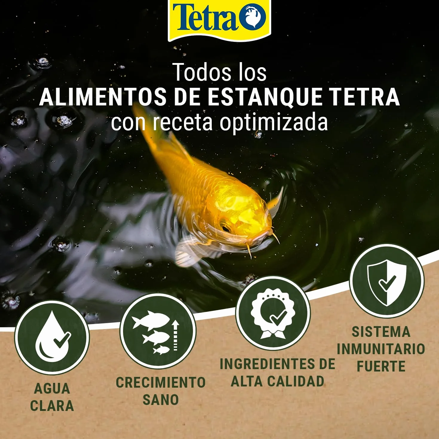 Tetra Pond Sticks, Alimento para peces de estanque, cubo de 7 L