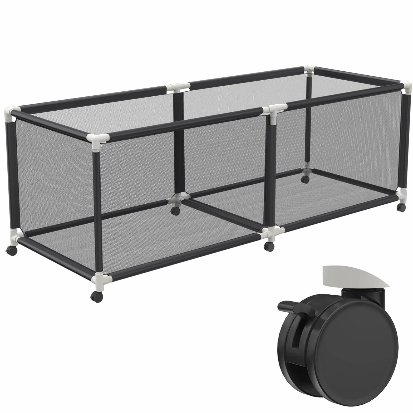 Froadp Caja de almacenamiento para piscinas 230 x 79 cm organizador de malla