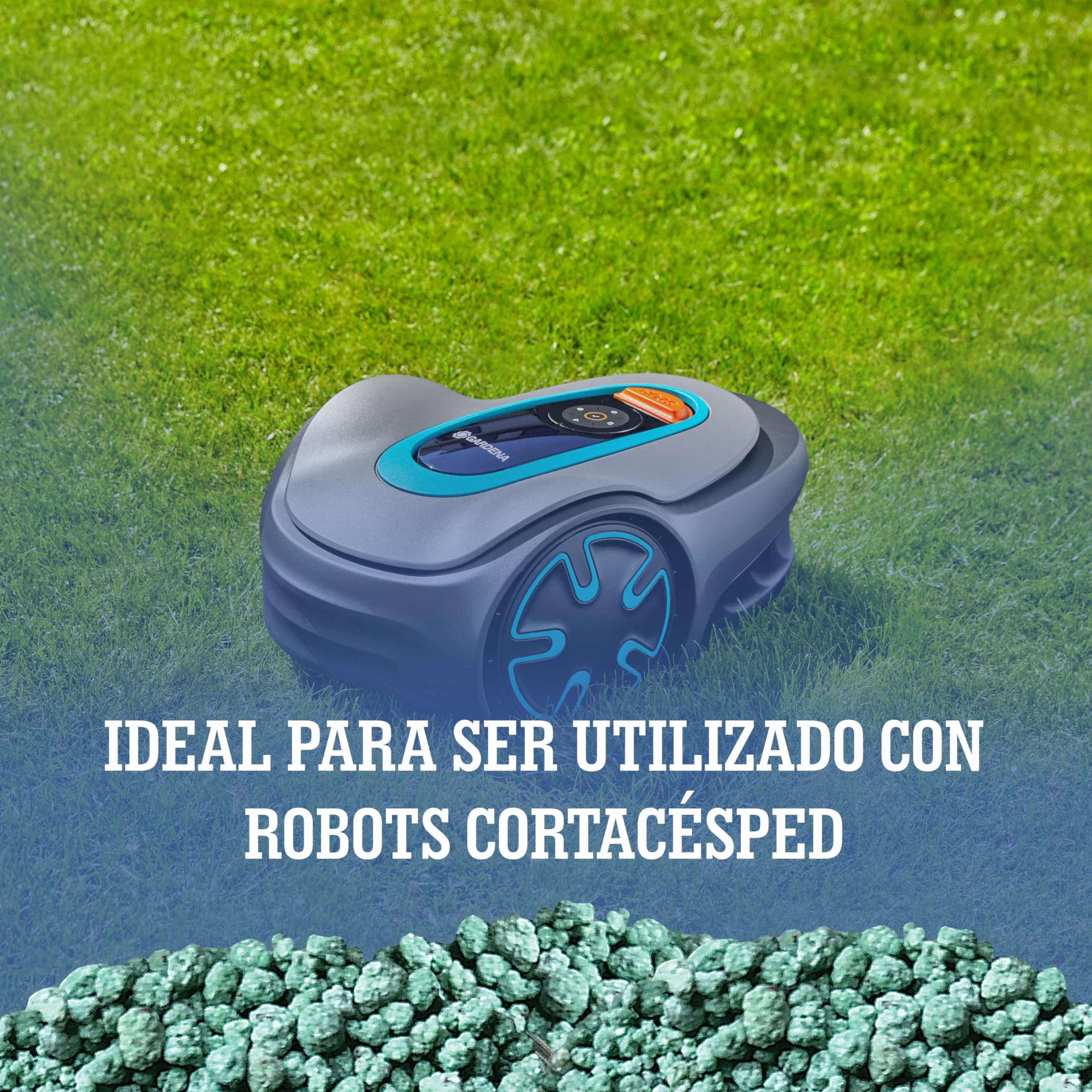LERAVA abono césped primavera 70 m² fertilizante liberación lenta protección fúngica 1,7 kg