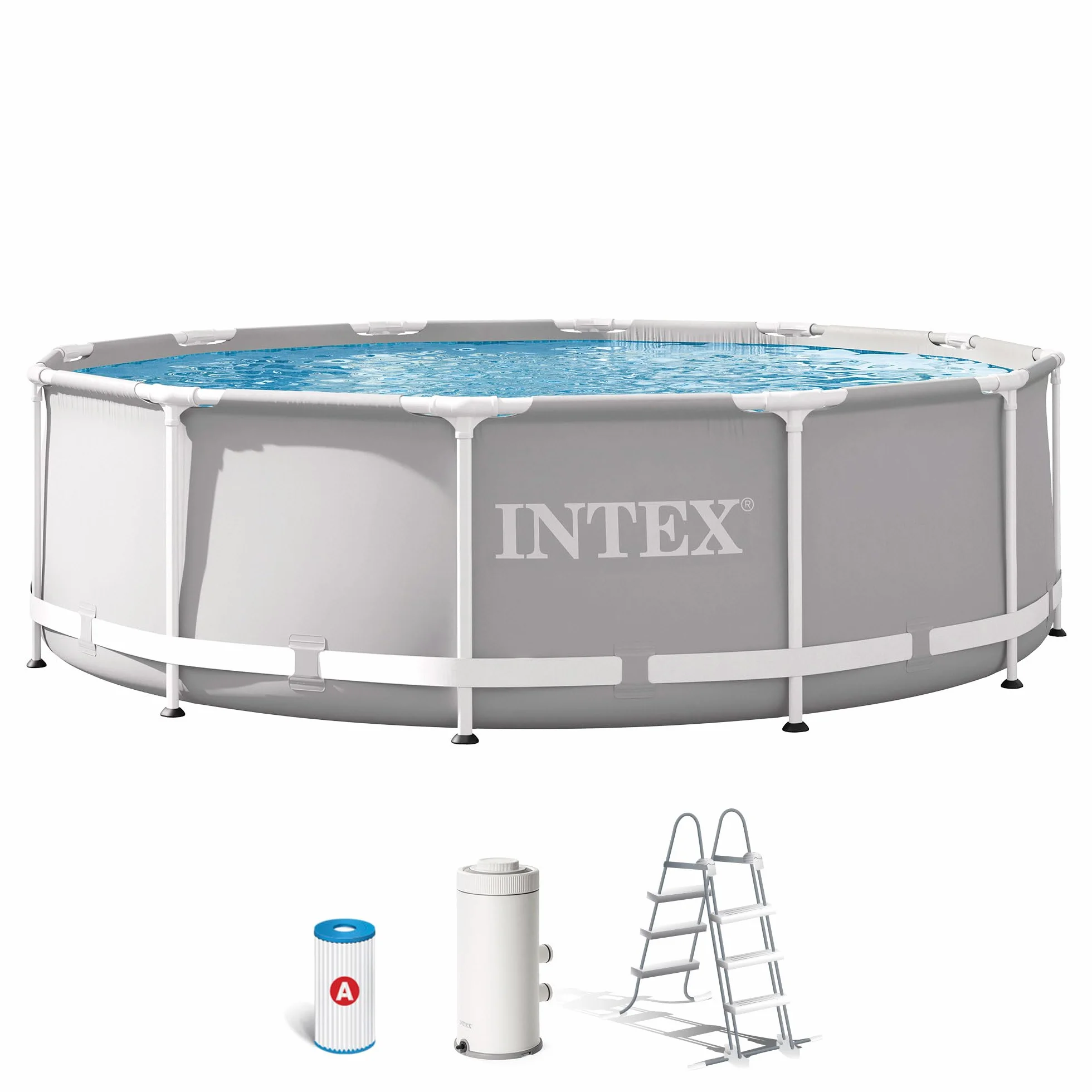 Intex Prisma Frame Piscina Redonda Desmontable 366x99 cm con Depuradora 26716NP