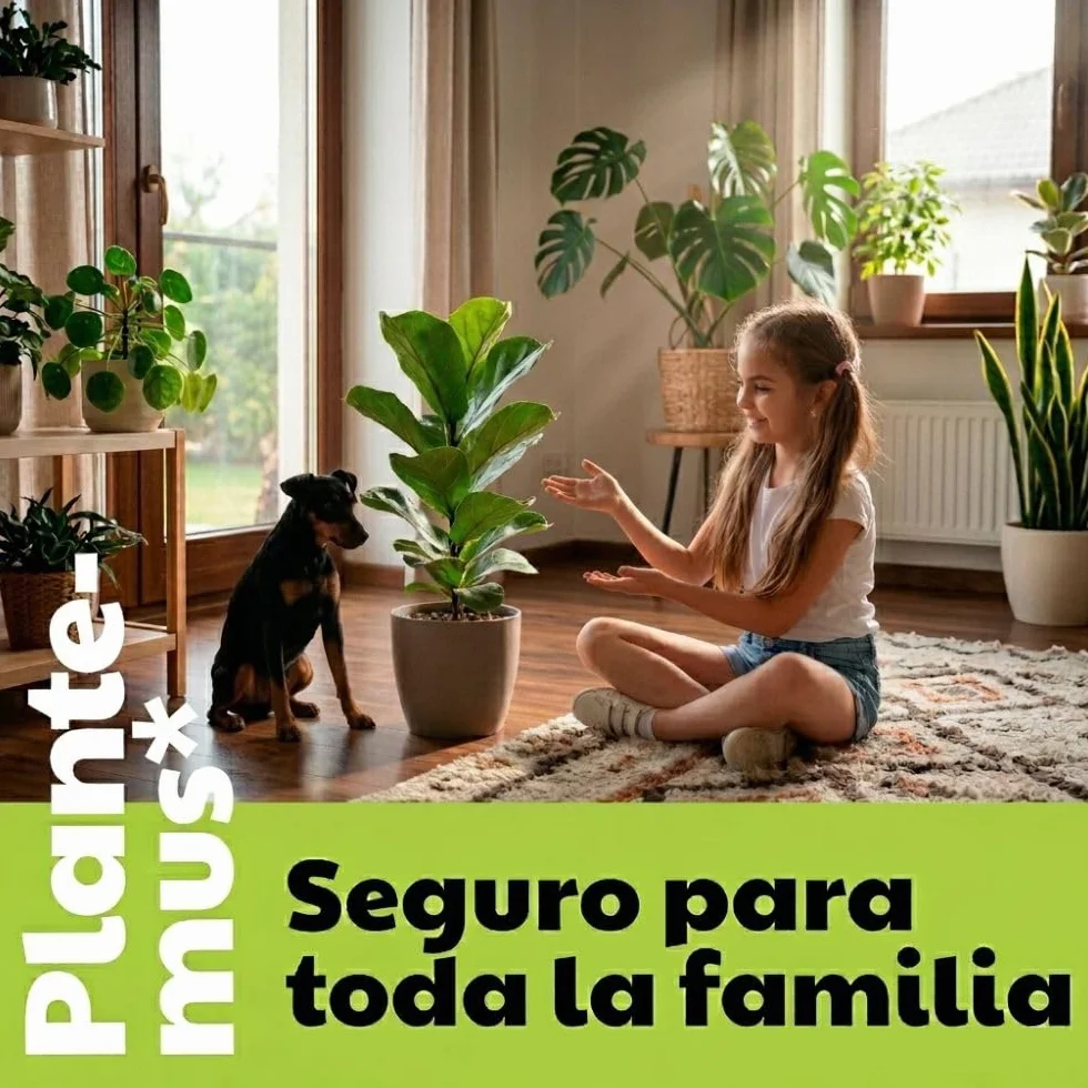 Plantemus Reverdeciente Fertilizante Foliar con Bioestimulante Potenciador de Clorofila Nitrógeno Magnesio Azufre Hierro Spray 500 ml