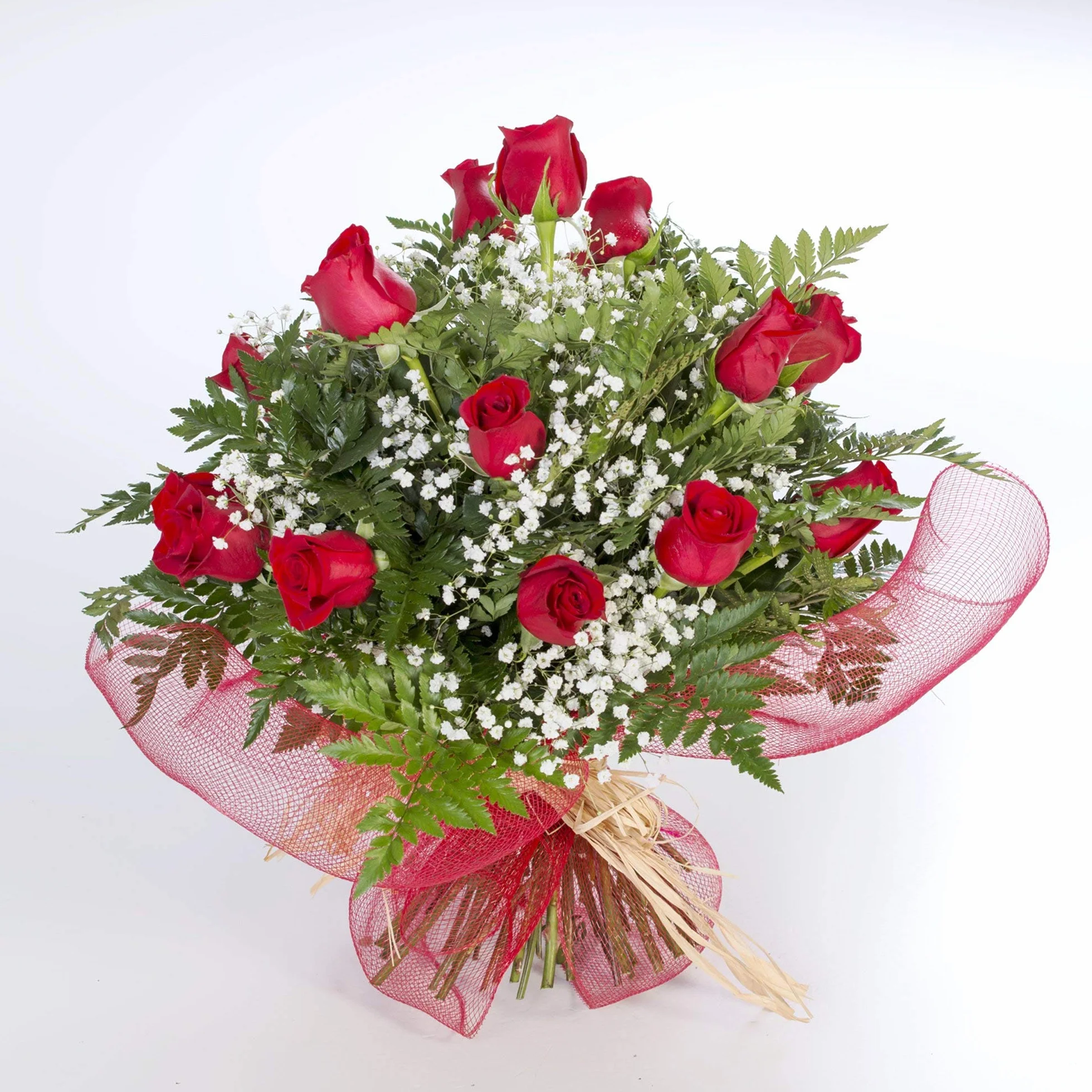 Ramo de 20 rosas rojas naturales a domicilio con tarjeta dedicatoria