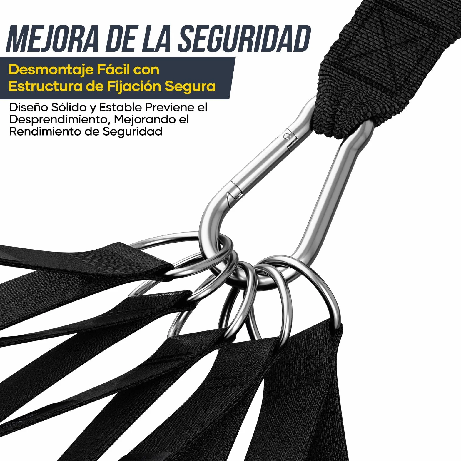 Fokky Gomas Elasticas Musculacion, 5 Niveles Bandas Elasticas con Anclaje Puerta, Asas, Correa Tobillo para Pilates Yoga
