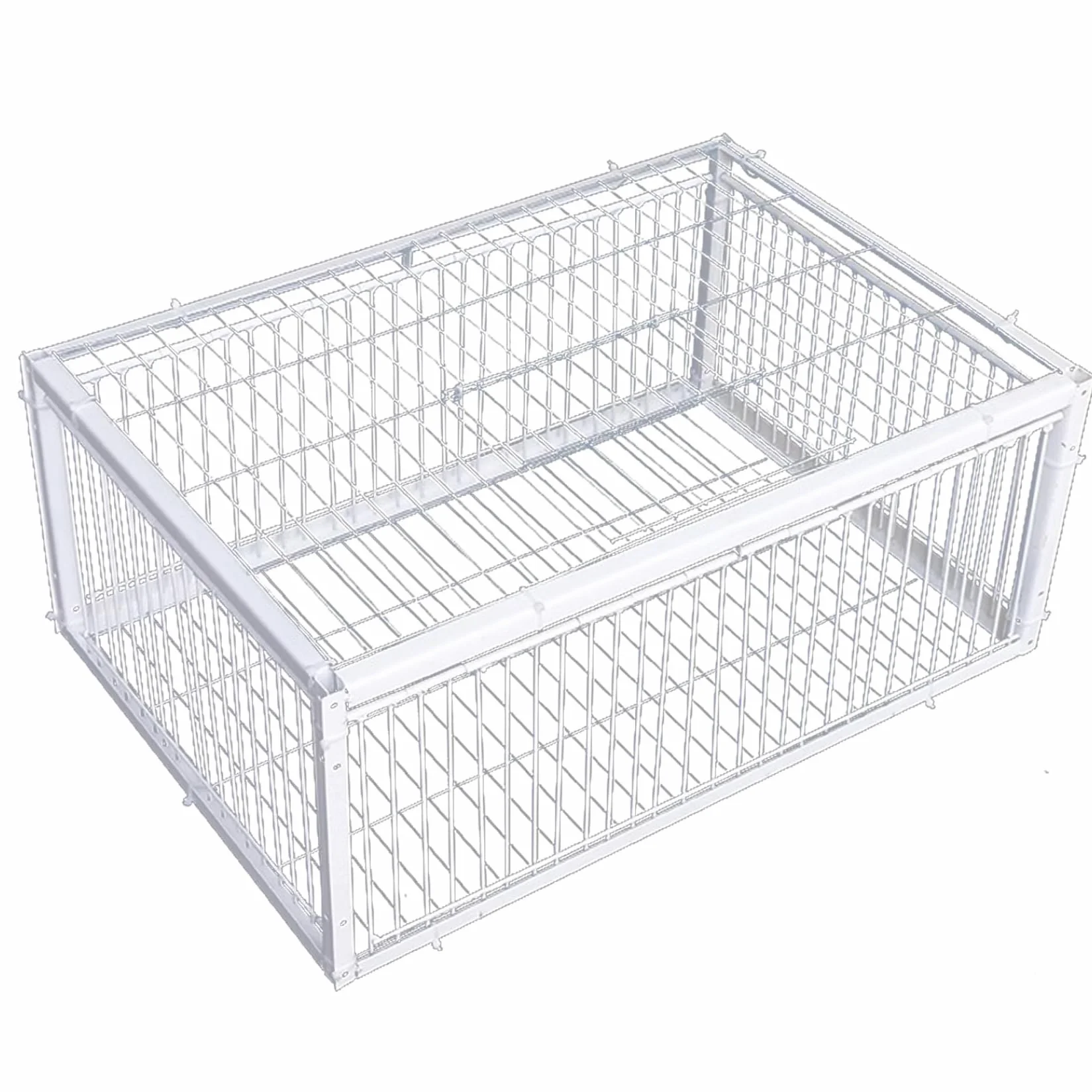 Trampa para Palomas, Jaula para pájaros de 16x12x10 con Cuatro entradas unidireccionales, Trampa para Palomas con tragaluz para Granjas, graneros, Jardines y cría de