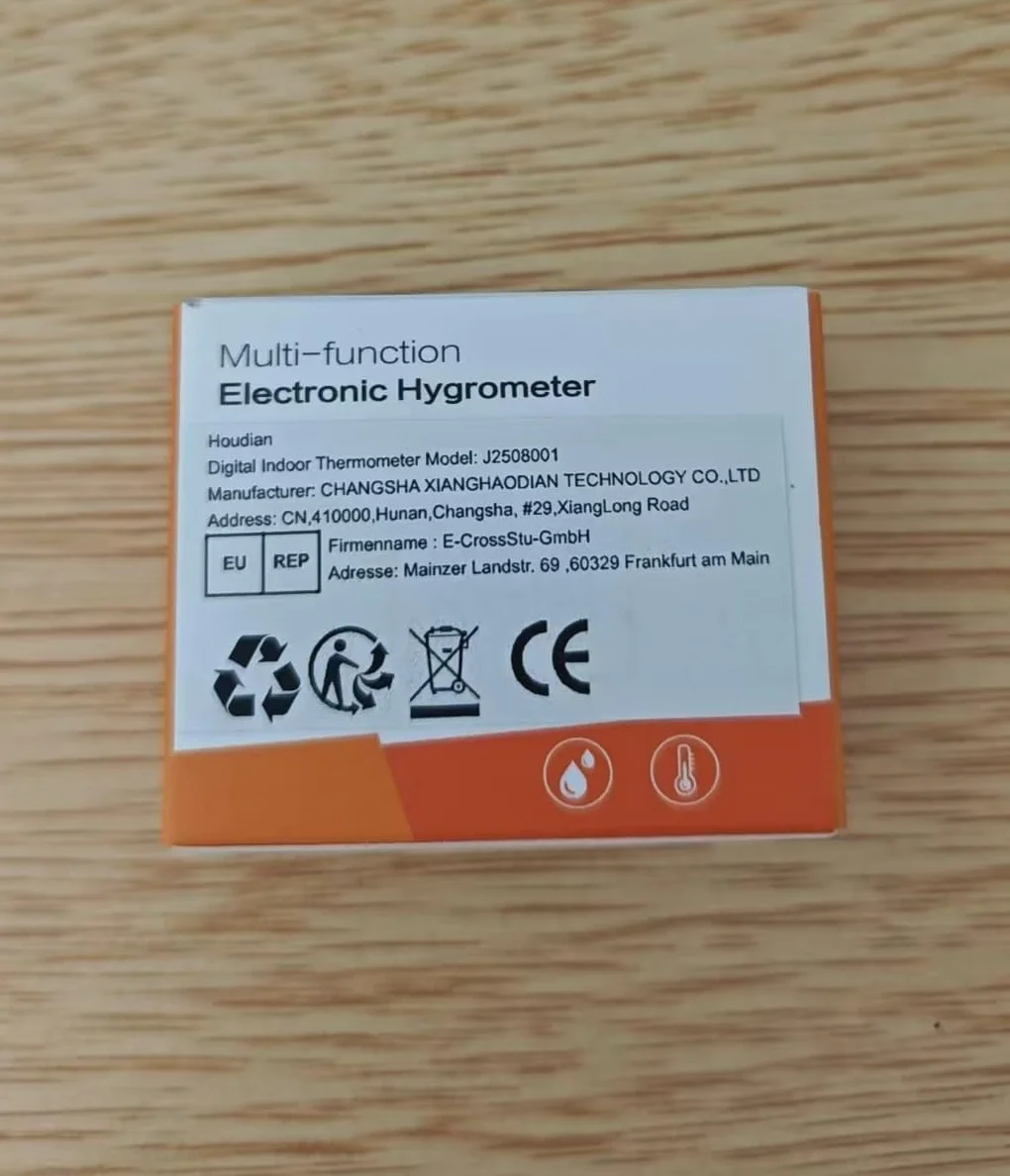 Mini Termómetro Higrómetro Digital Medidor de Temperatura y Humedad, Termohigrómetro de Interior (blanco-3 piezas)