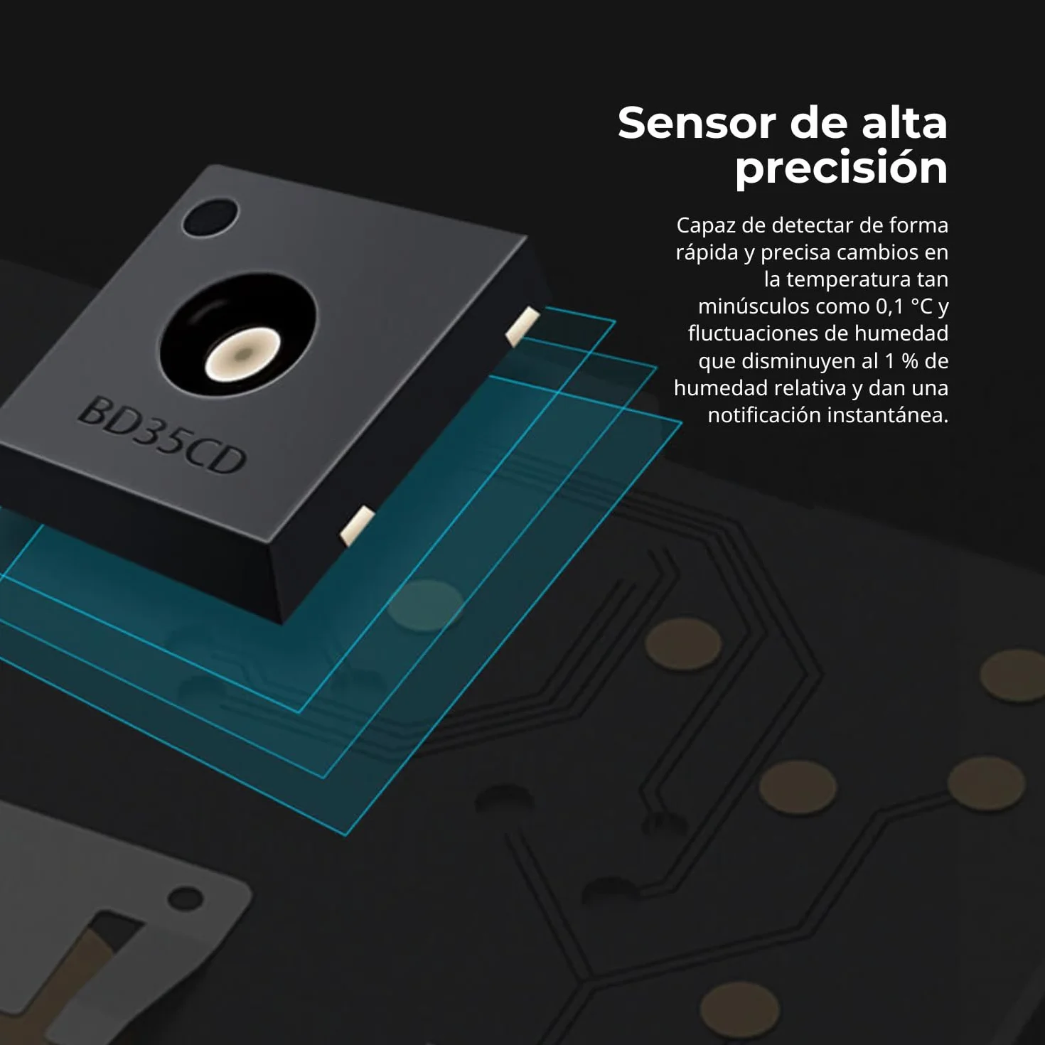 Xiaomi Mi Temperature And Humidity Monitor 2 Medidor de Temperatura y Humedad Digital Ambiental Compatible con Mi Home