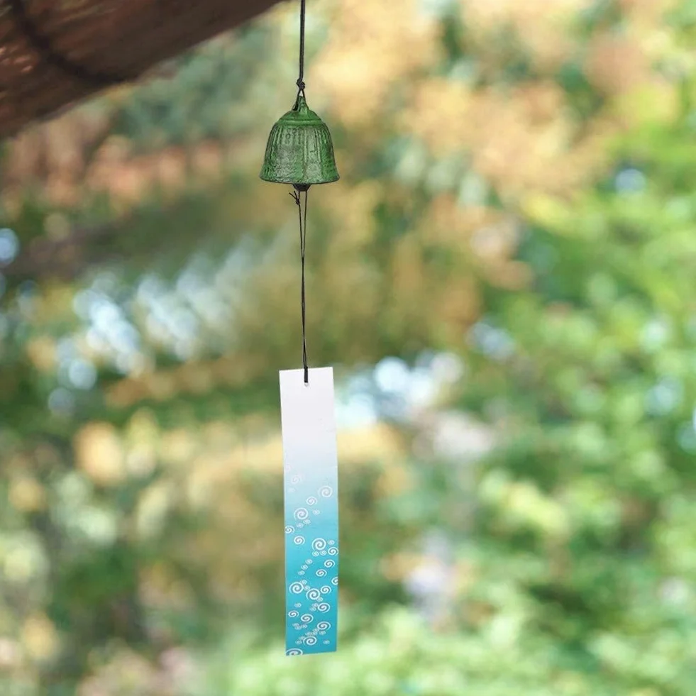 Campanas de Viento Estilo Japonés Furin Nambu Hierro Fundido Feng Shui para Exterior Interior