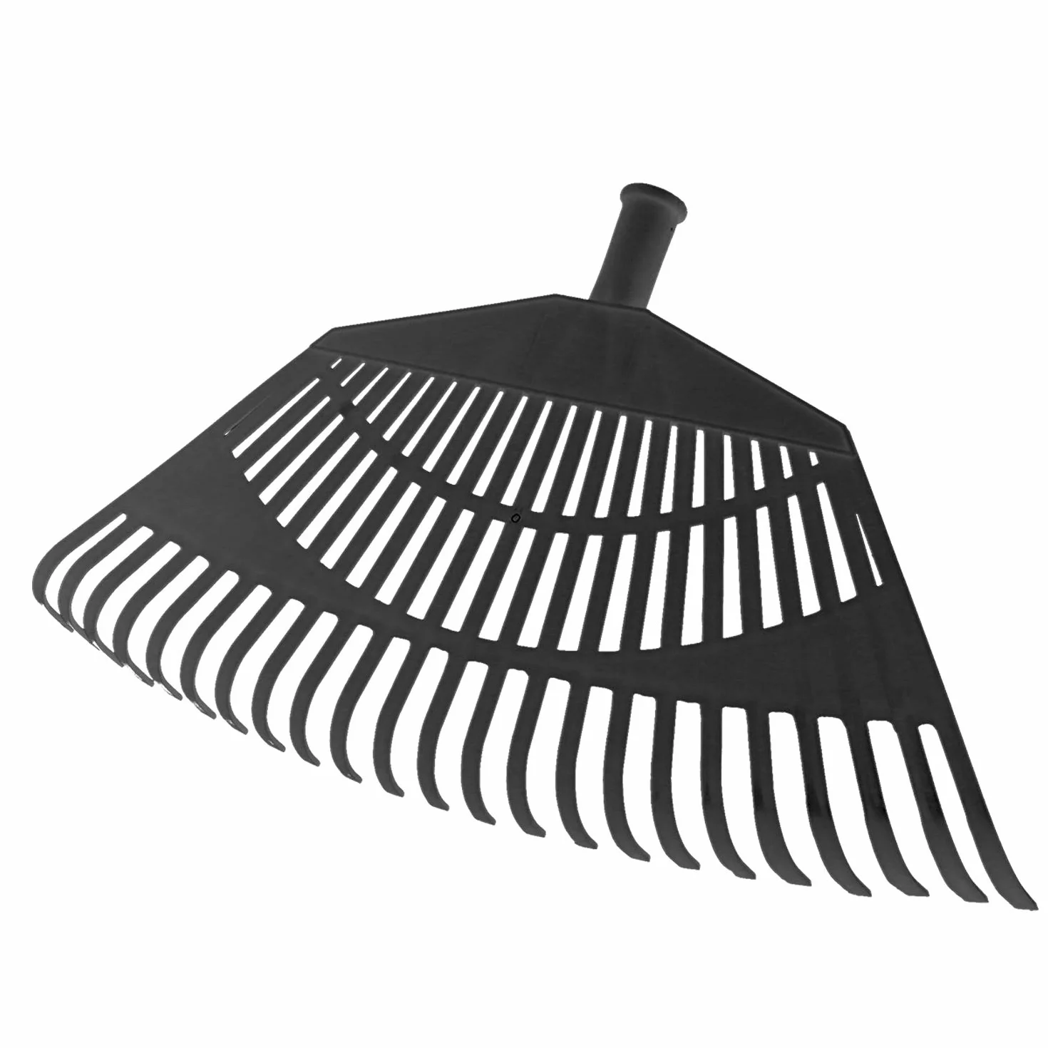 Rastrillo Jardin Plastico Trapezoidal Negro 32 Dientes