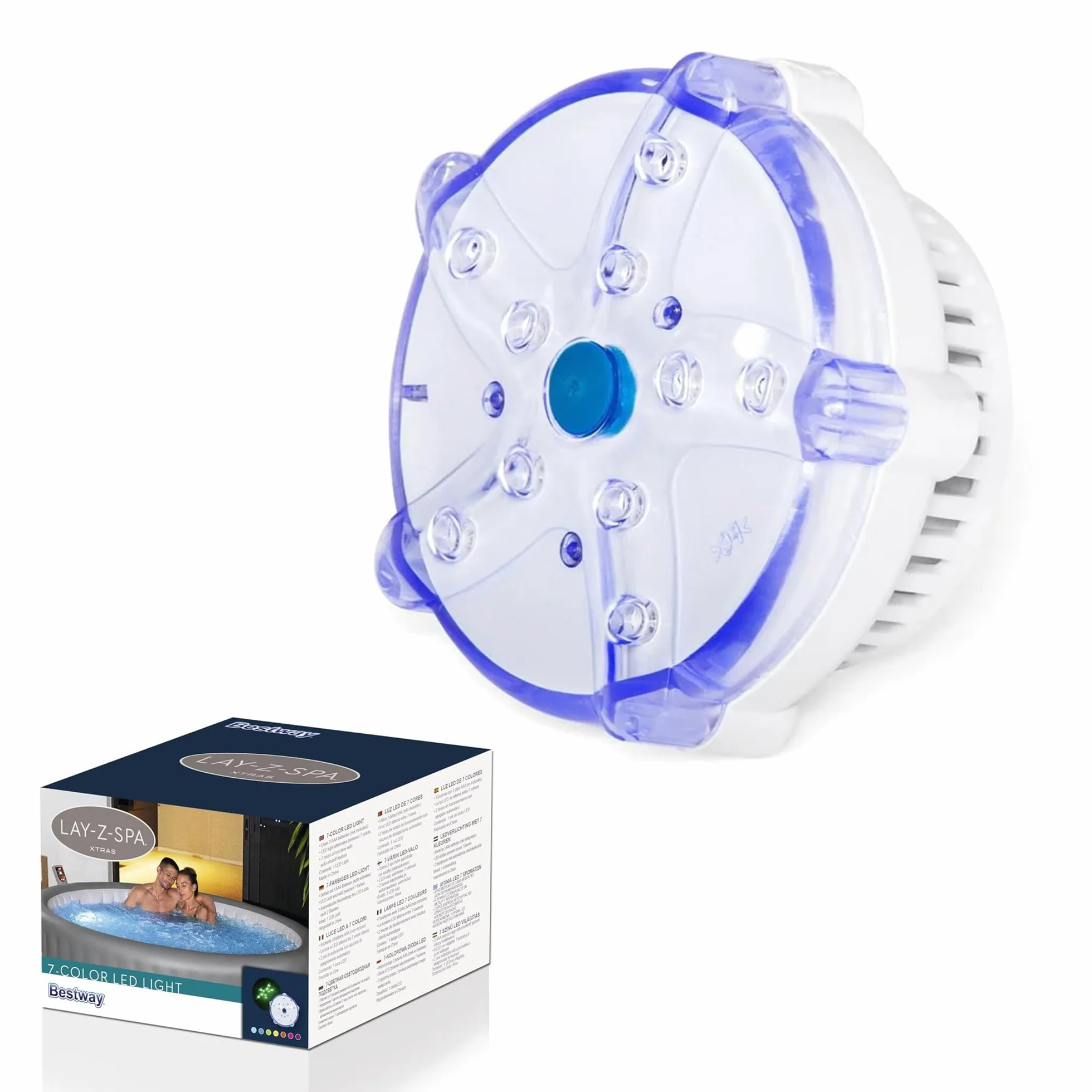 Bestway Luz LED de 7 Colores