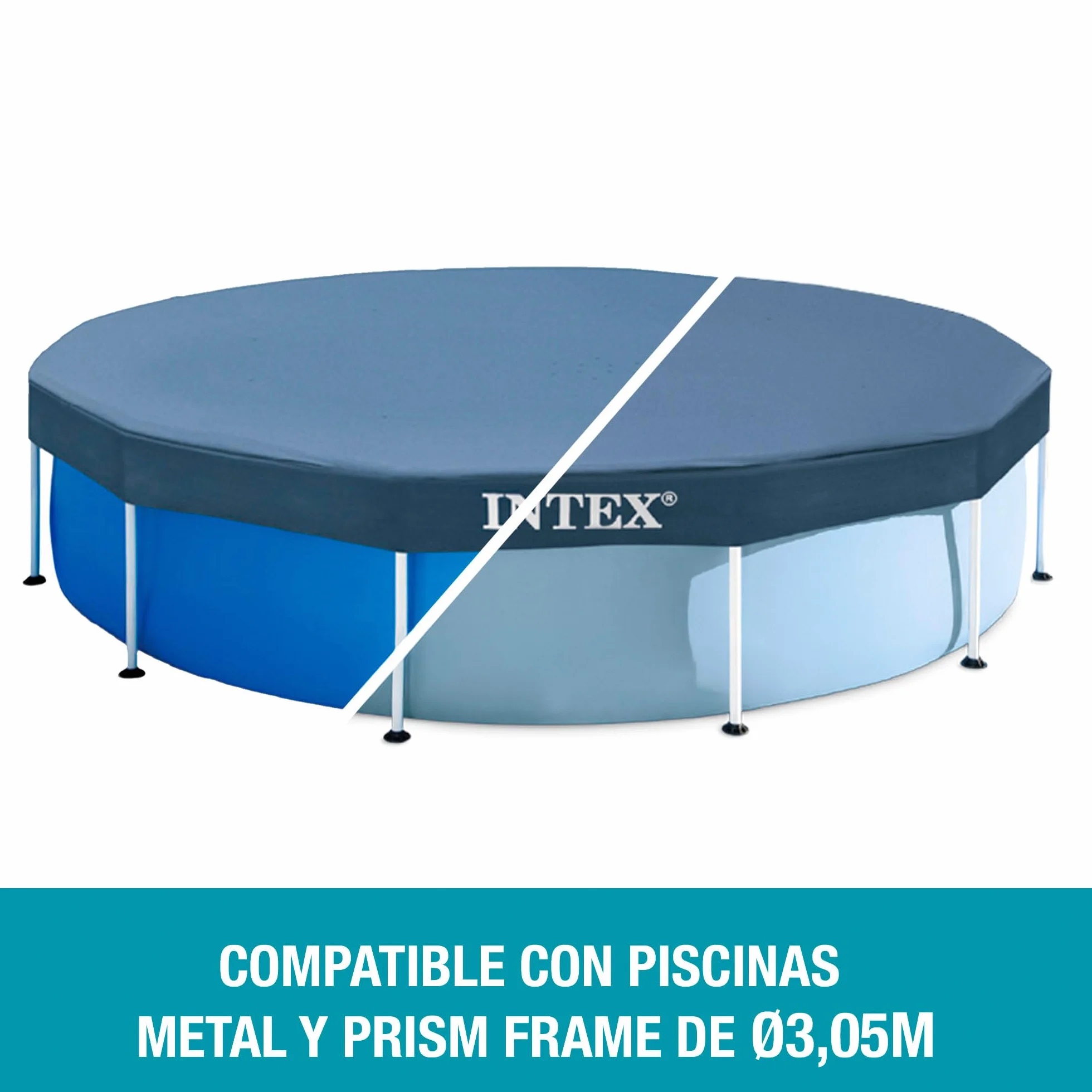 Intex Cobertor para Piscinas Desmontables Metal Frame 305 cm