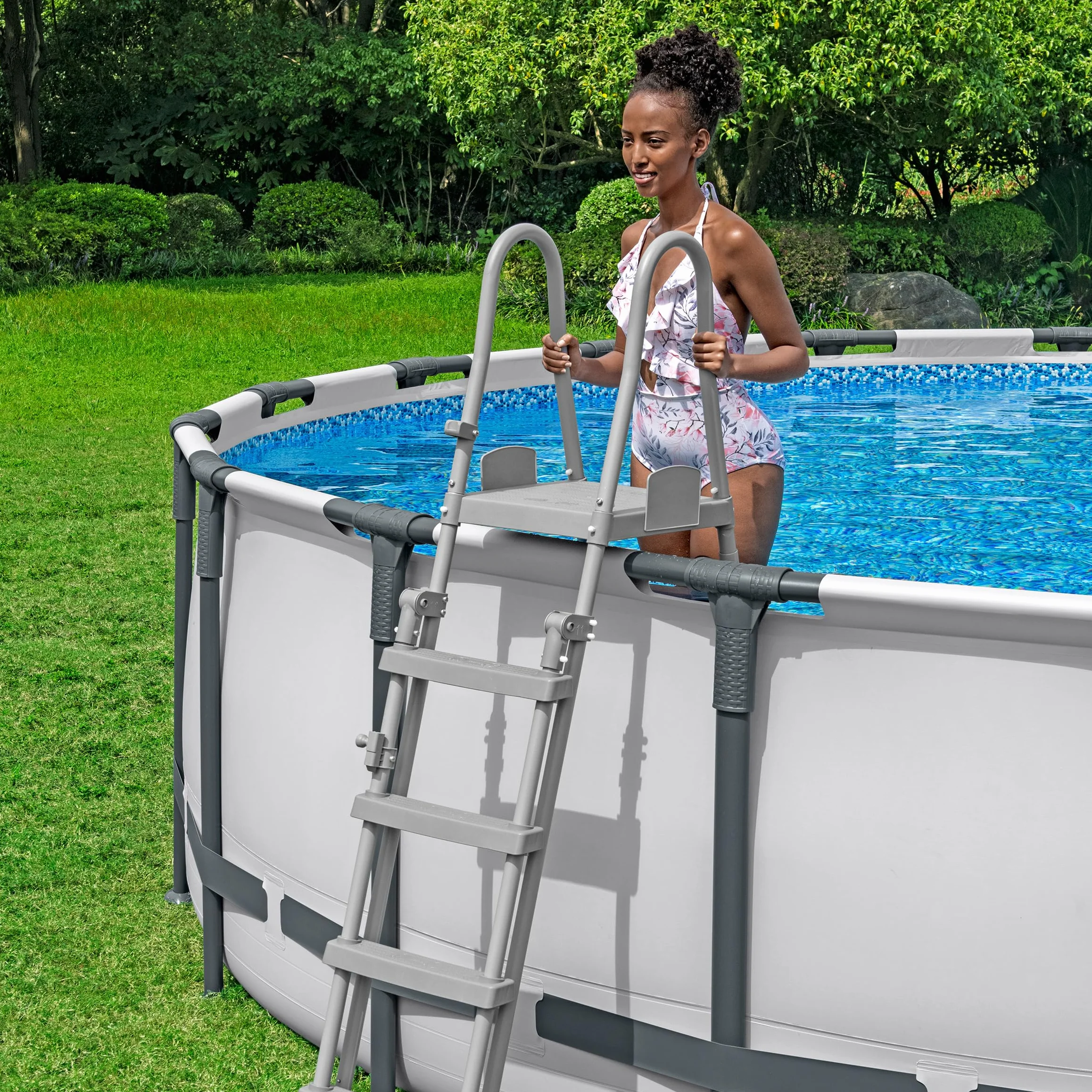Escalera de seguridad para piscina Bestway Flowclear 1,32 m