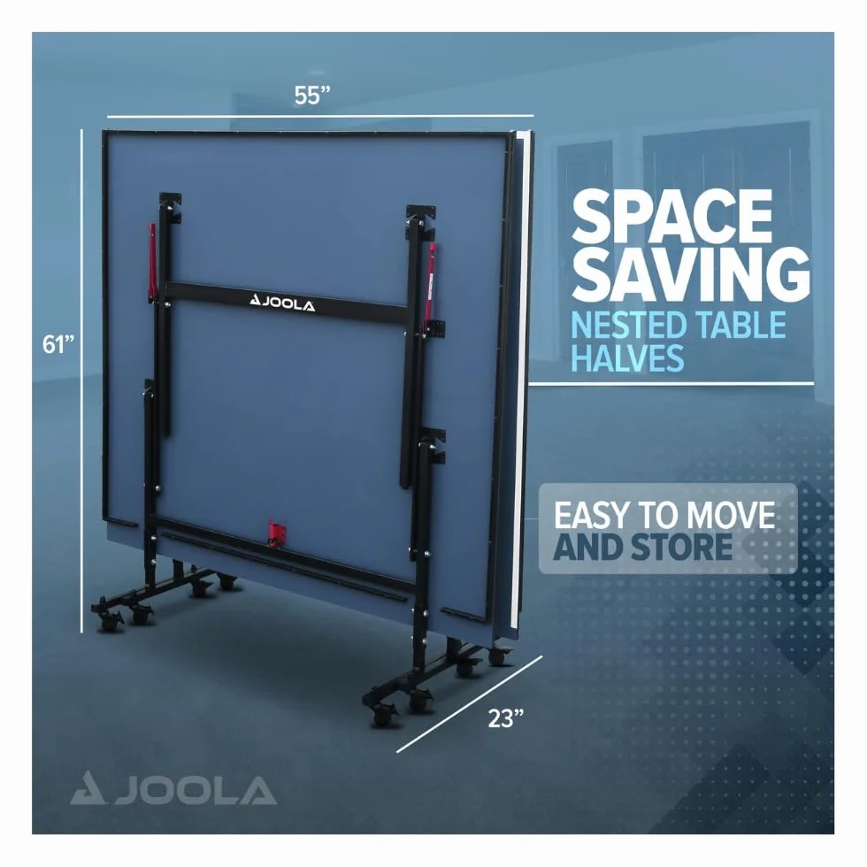 JOOLA Inside 13 Mesa de Ping Pong Plegable Interior 274 x 152,5 x 76 cm