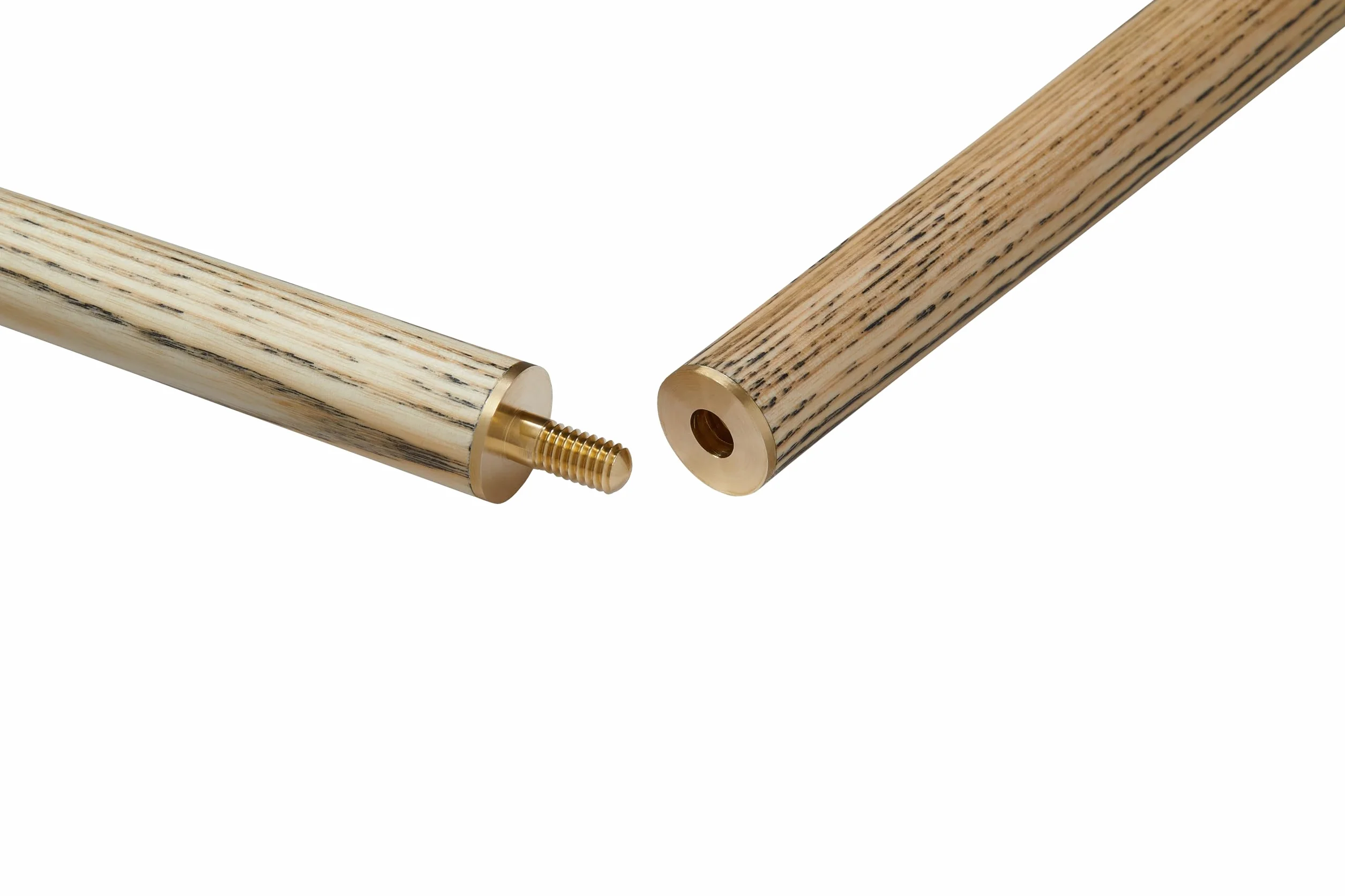 POWERGLIDE One 2-Piece Snooker Cue Stick Ash Wood Shaft Brass Joint Full Size 57'' 10 mm Tip