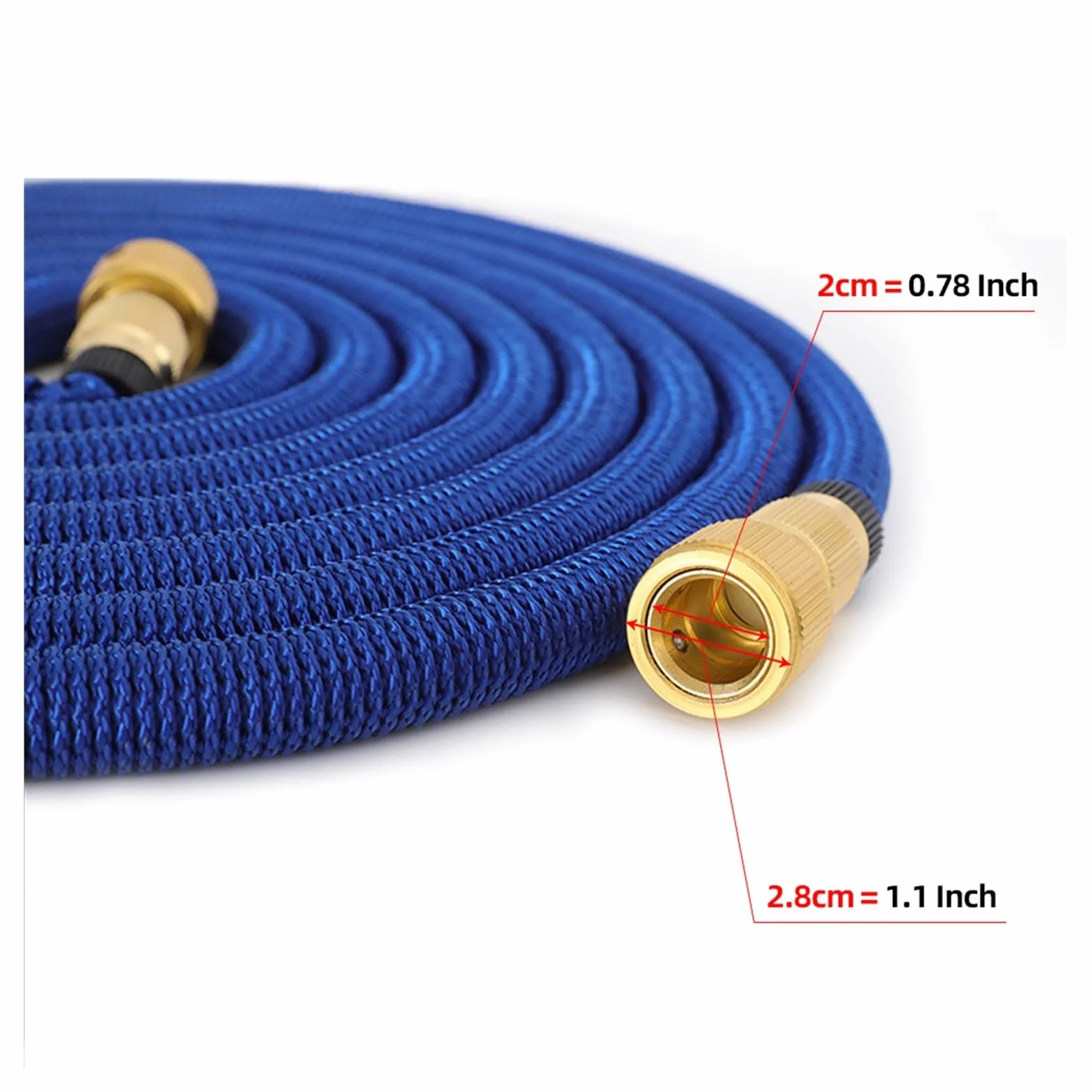Manguera de jardín, manguera elástica retráctil para jardín, manguera flexible de riego de jardín, manguera de riego mágica, manguera de lavado de doble látex de alta presión (negro, 7,5 m de