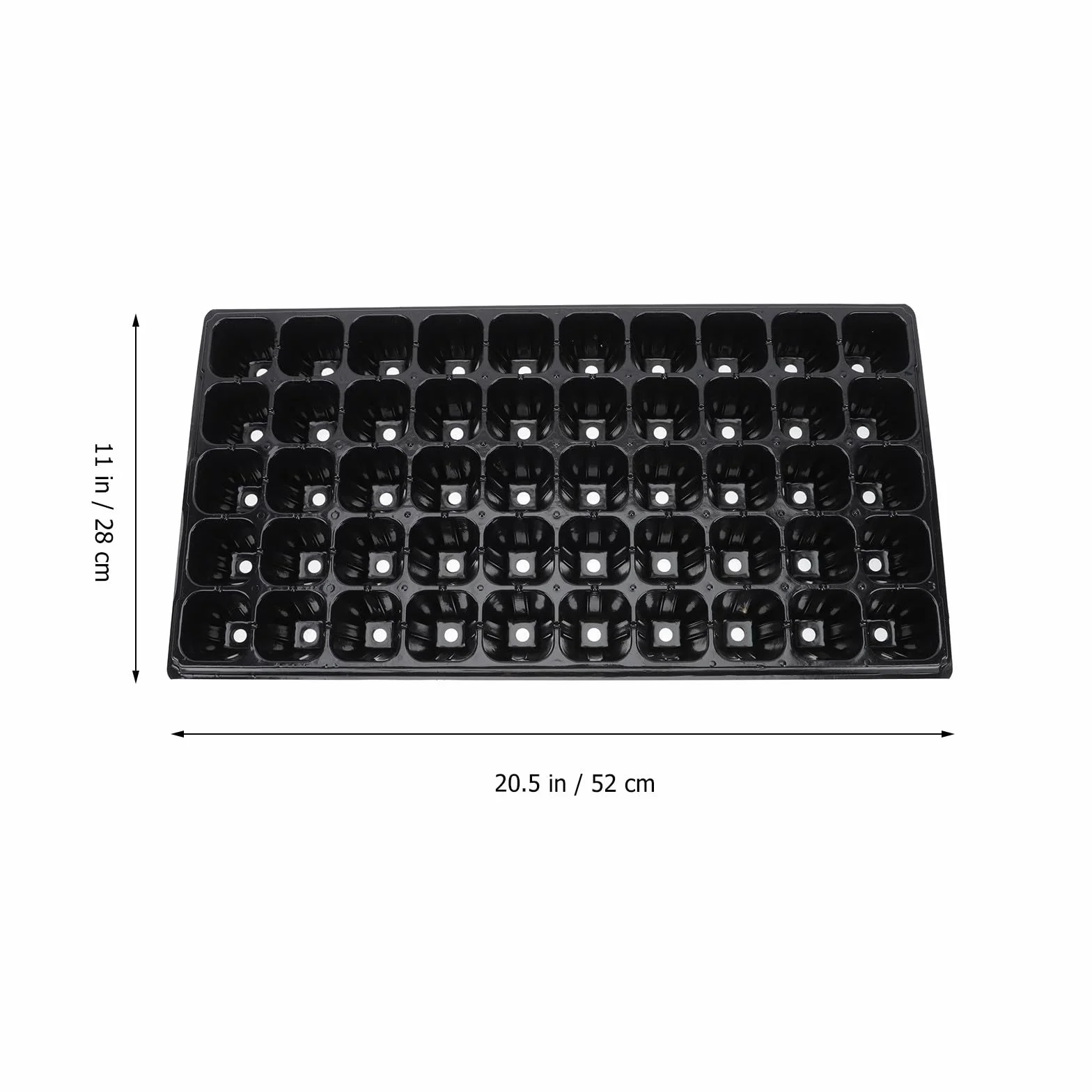 Olla para Plantar Jardín Diseño de 50 Agujeros, Bandeja de Germinación de Plantas Resistente Sequía y Material PP, Paquete de 10 Piezas para Cultivo Estable