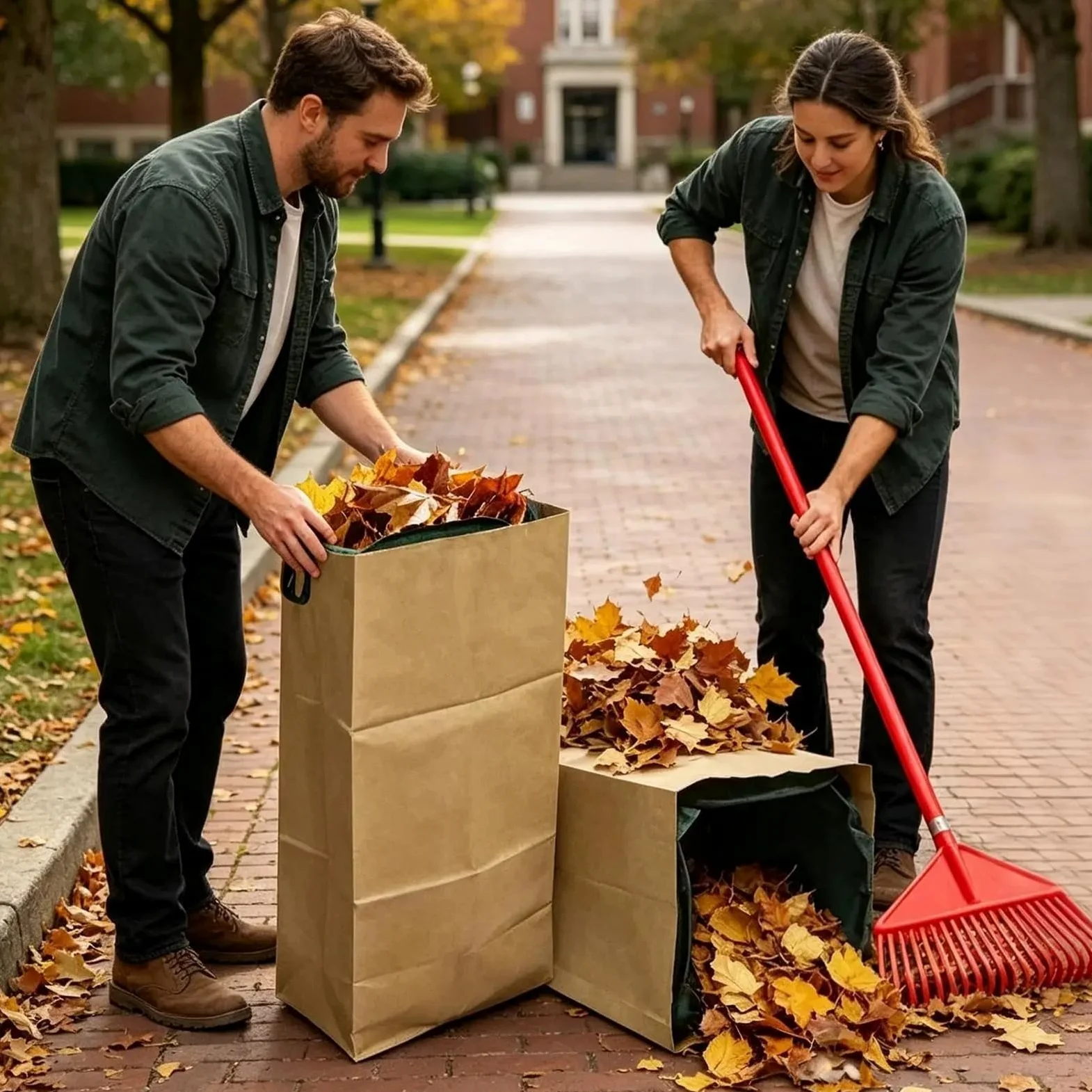 Bolsa para Residuos de Jardín Bolsa plegable impermeable for hojas de jardín