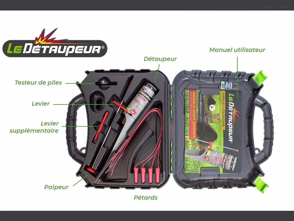 DETAUPEUR VALISETTE + 4 RECHARGES