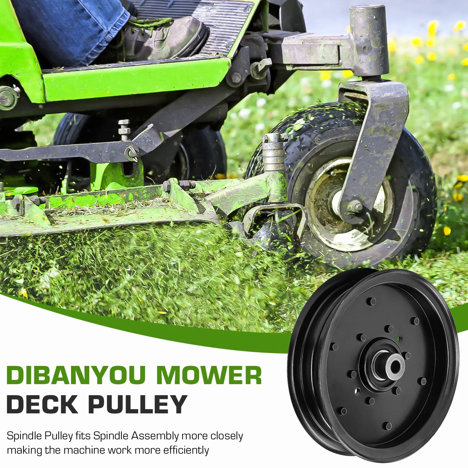 Juego de 3 poleas tensoras planas de repuesto para Cub Cadet MTD Troy Bilt 756-04511B 756-05042 RZT L S 42 pulgadas 46 pulgadas 50 pulgadas Mustang XP Z6600 Z6400 ZS6500 Cortacésped Piezas