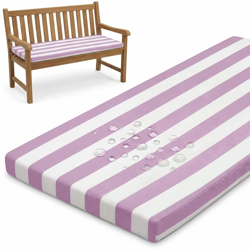Cojín Banco Exterior Impermeable 125x45x5 cm Lila