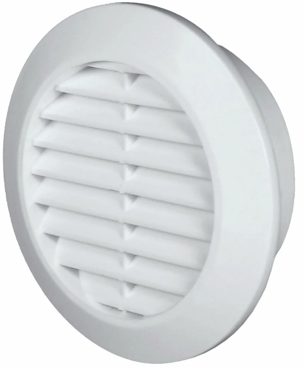 MINI círculo cubrir conductos ventilación 70 mm blanco plástico ABS