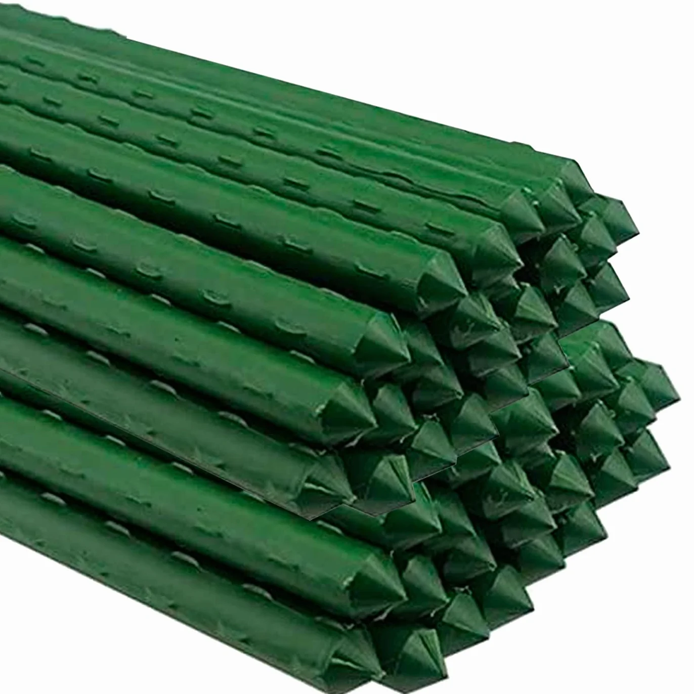 AC Tutores de Acero Plastificado para Plantas 24 uds Ø 1,6 x 180 cm