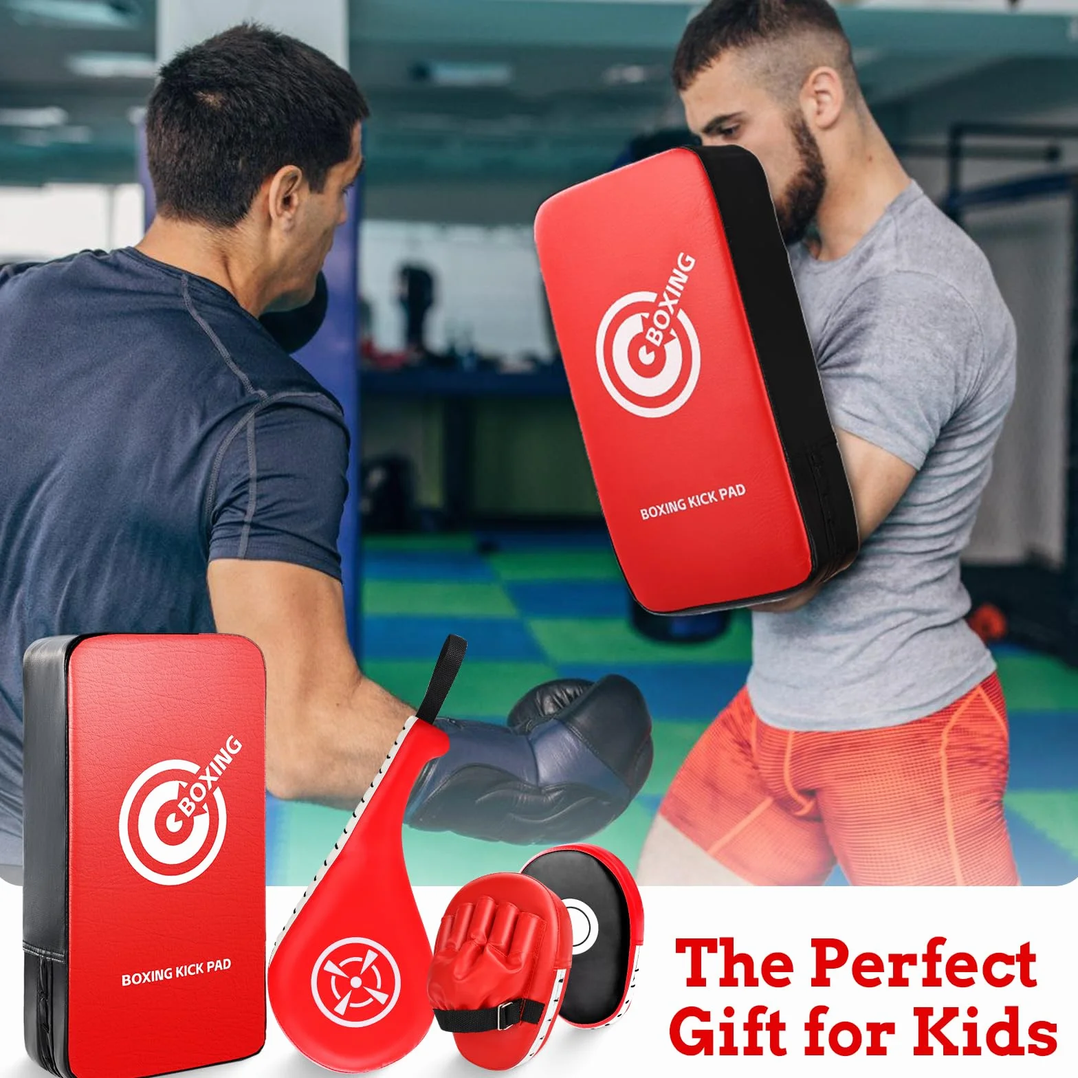 Set de Kick Pads para Niños – Kick Pad de Taekwondo, Manopla Curva & Doble Paddle de Patada para Artes Marciales