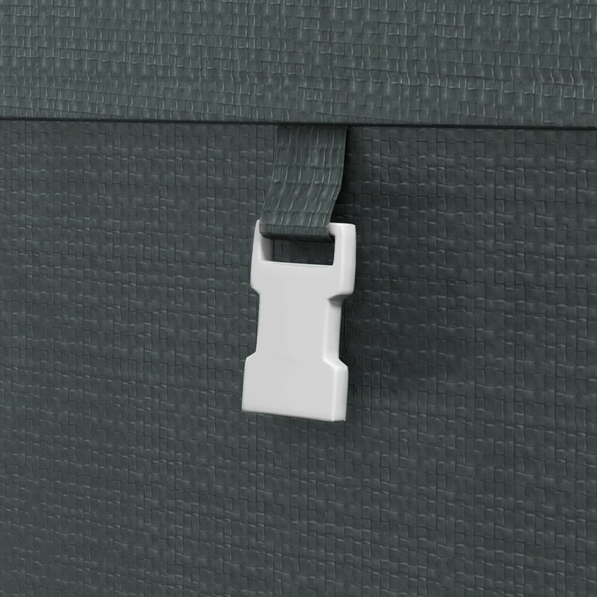 Outsunny Cobertizo Exterior 1,2x1,8x1,65 m Impermeable Anti-UV Garaje Portátil Gris Oscuro