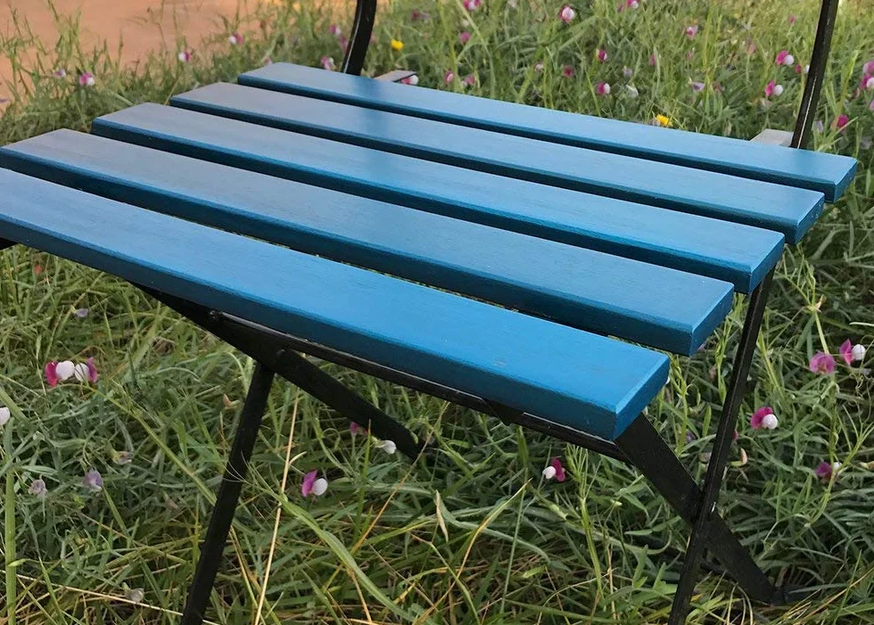 Luminos LUM1104 Lasur al Agua basado en Biopolimeros Protector Para Madera Exterior Azul Mosaico 1L