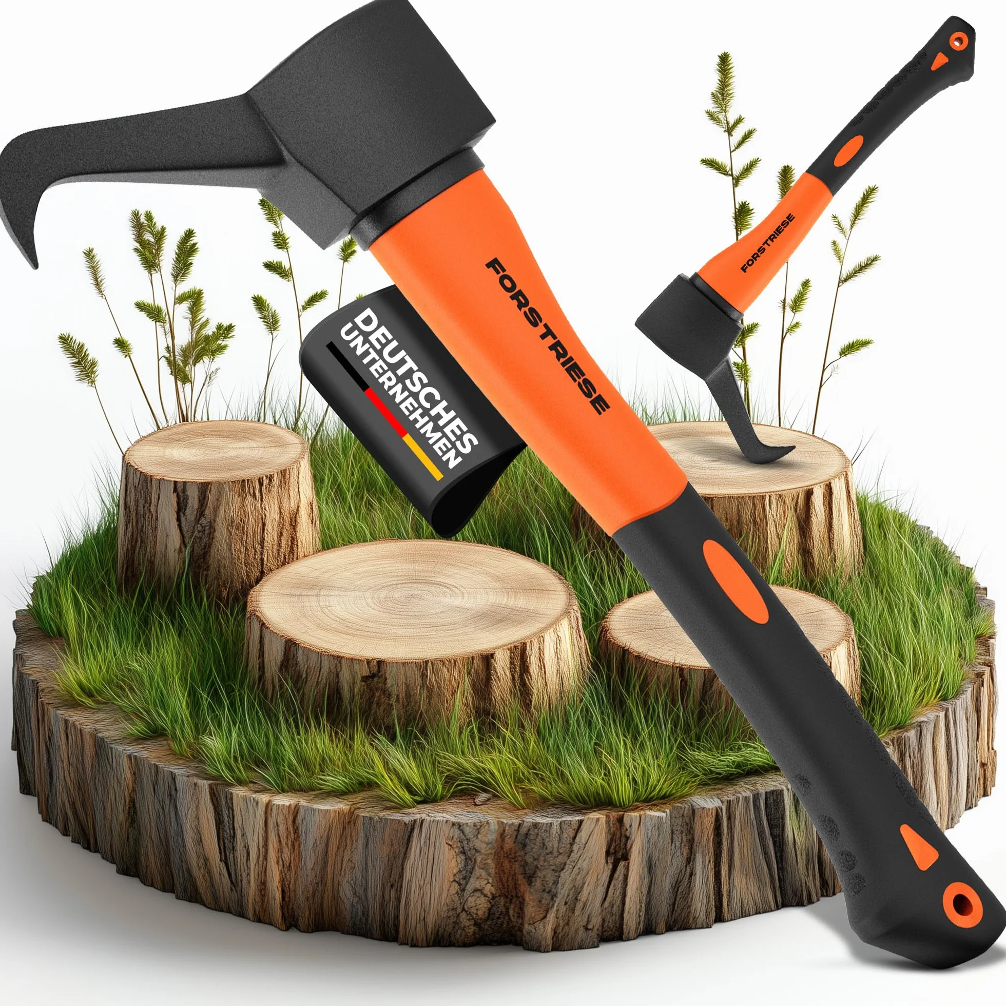 Sappie - Herramienta Forestal Sapie TX37 de 37 cm, Mango de plástico de Fibra de Vidrio inastillable, con Agarre ergonómico para un Agarre Seguro, Forst Zappi