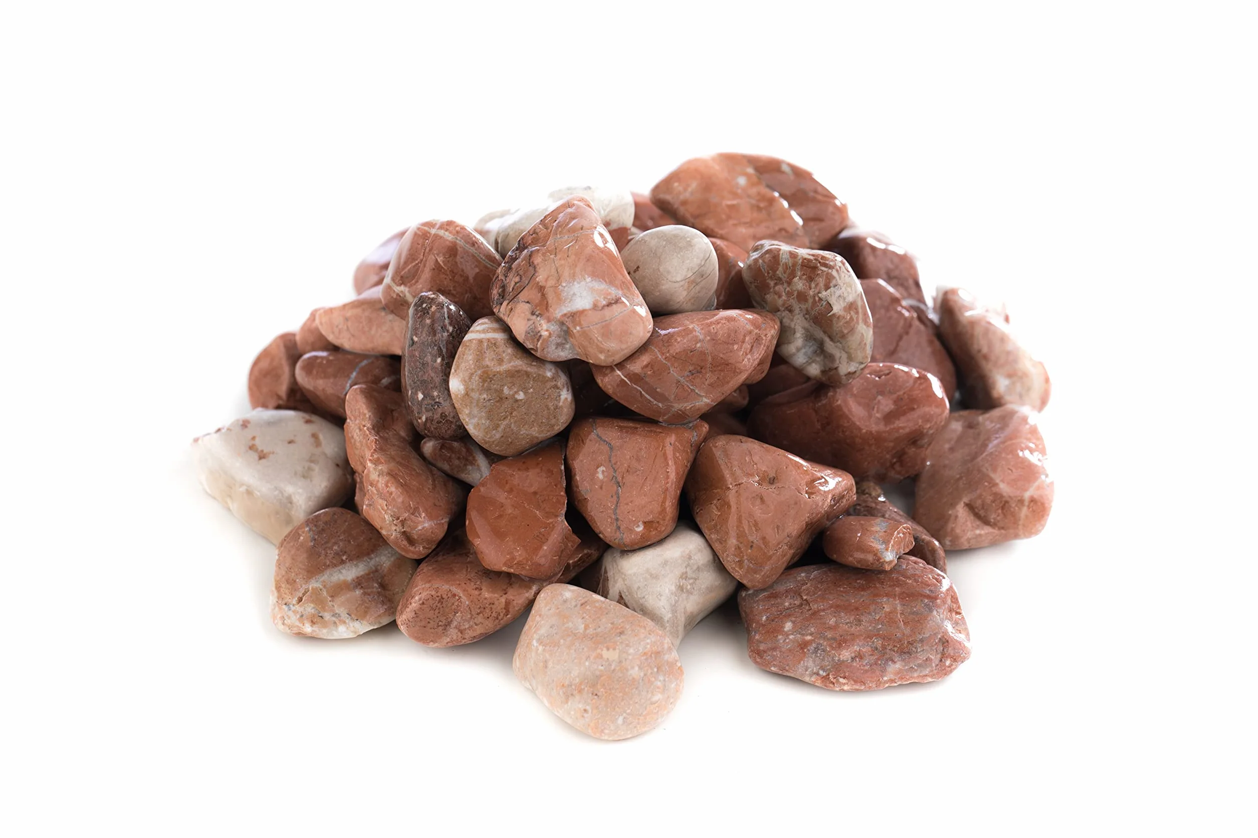 Canto Rodado Rojo 20/42 10 Kilos Piedras Decorativas para Jardín Drenaje
