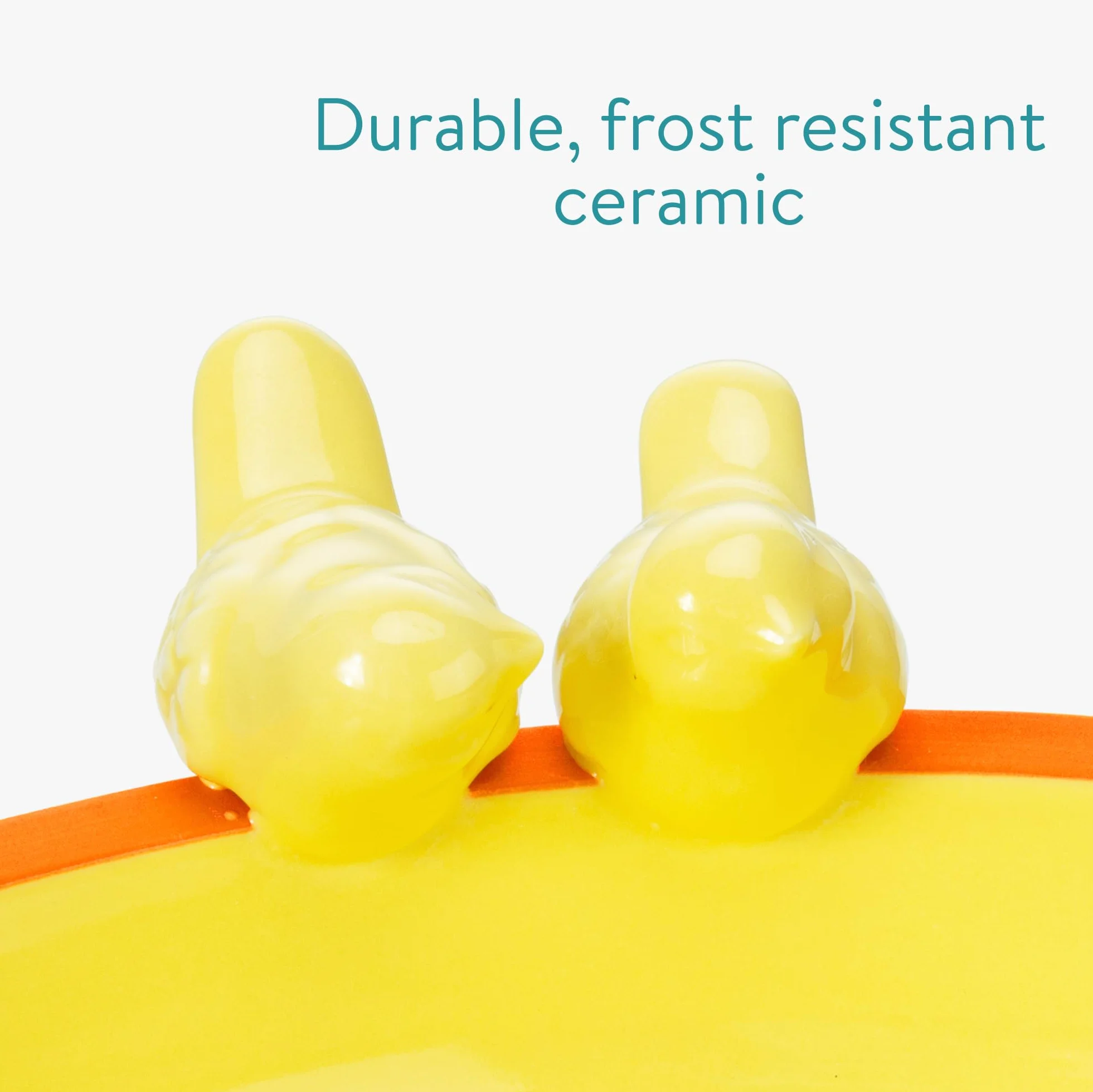 Cerámica Comedero para Pájaros Bebedero Fuente Baño Exterior 25 cm Resistente Heladas
