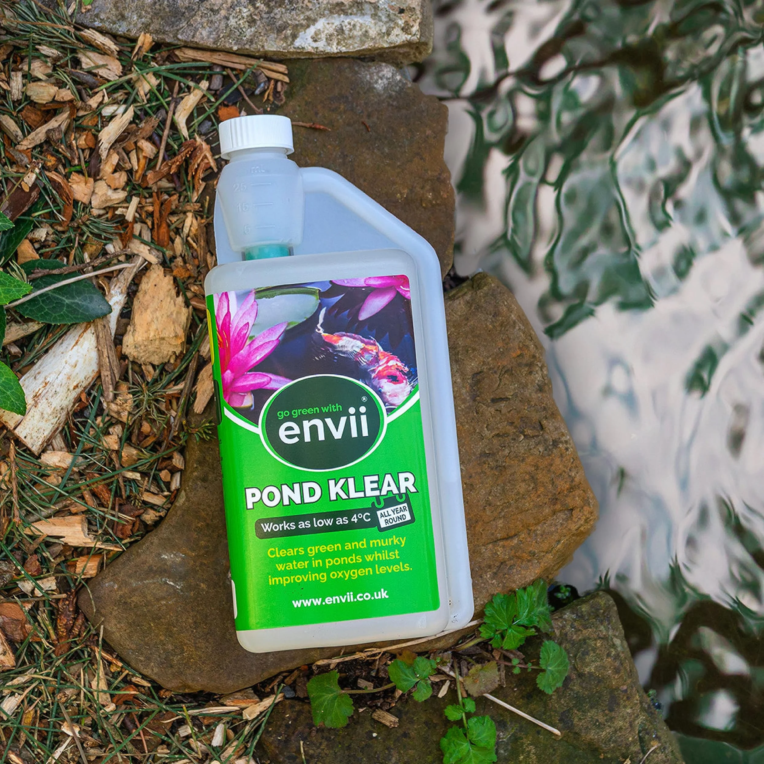 Envii Pond Klear Natural Tratamiento Agua Estanque 1L 40.000 litros