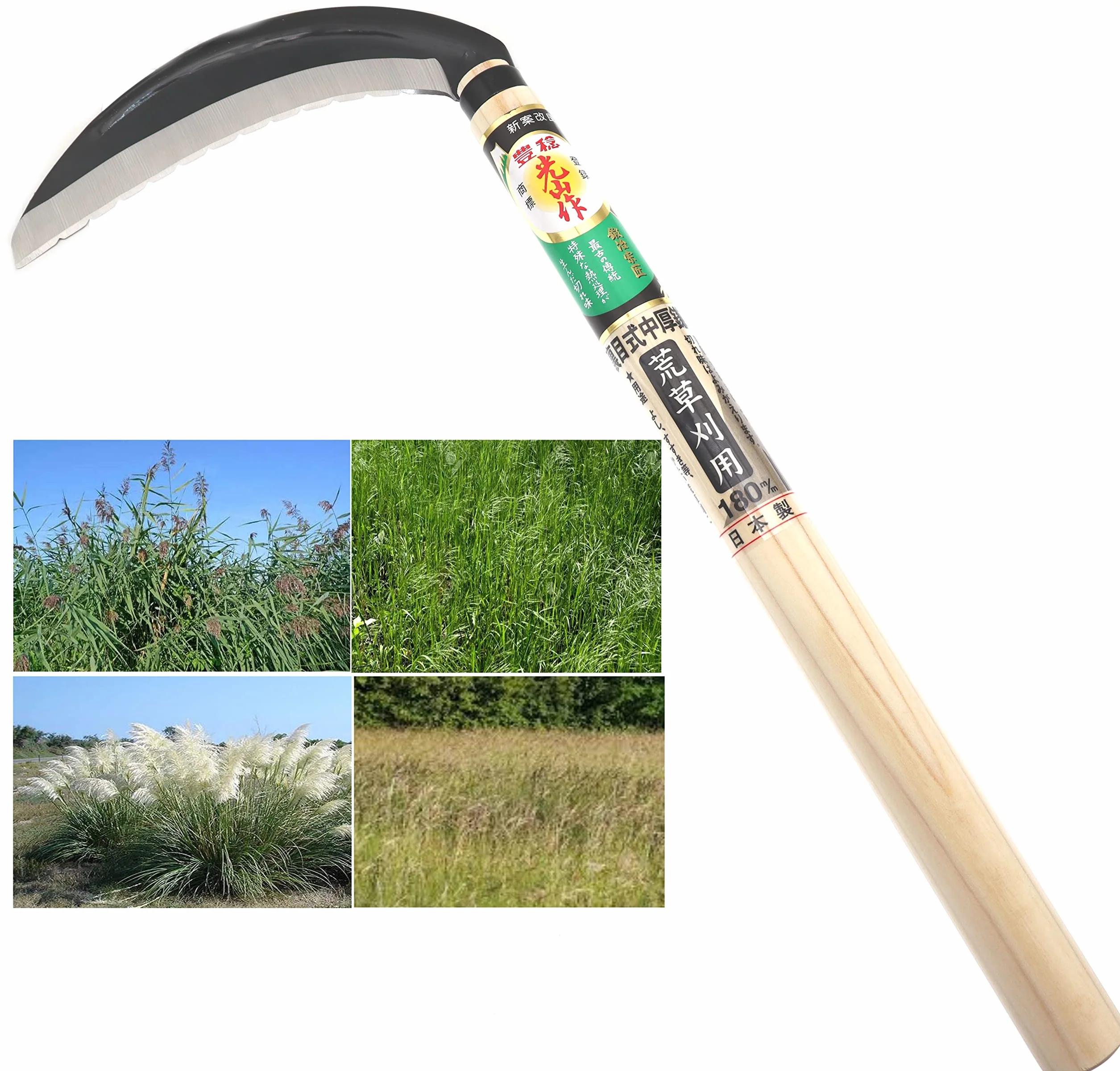 Manual Japonesa Hoz De Acero Inoxidable Cosechar Verduras Vegetales Podar Cortar Hierba Jardín Herramienta