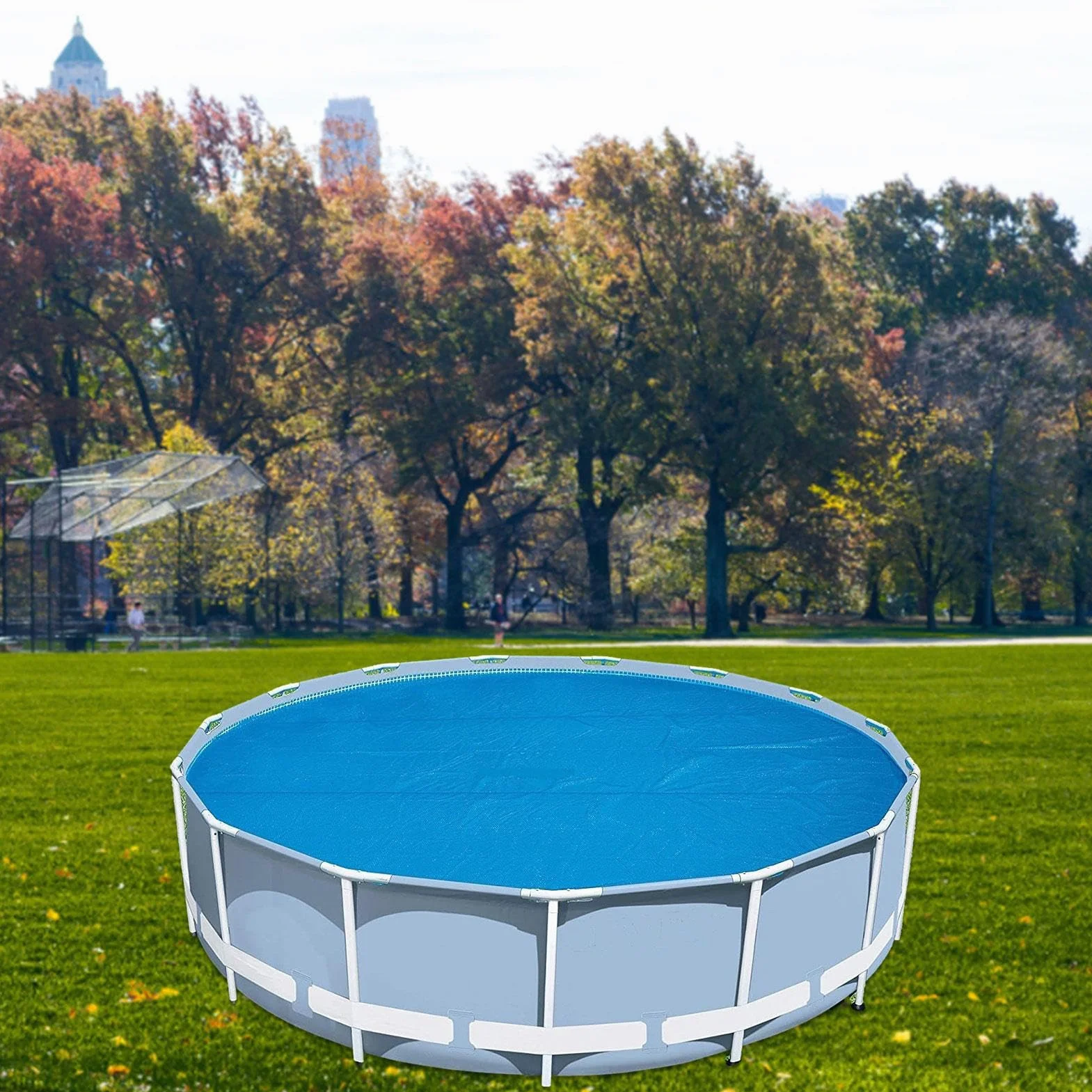 Cubierta Solar Piscina Manta Térmica 300 cm Flotante para Piscinas Enterradas