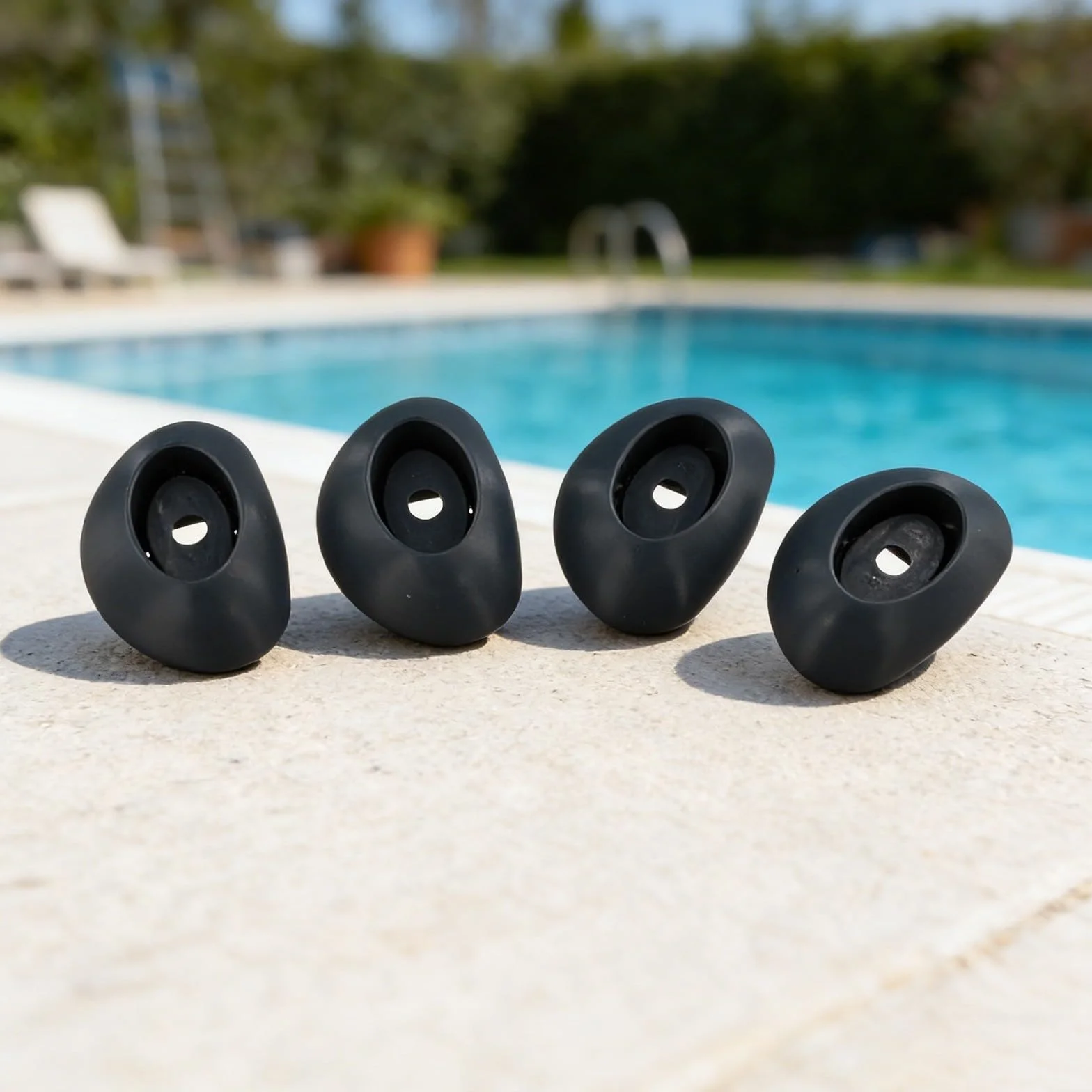 Coleman P61802 protectores de pies suaves para piscinas de acero eléctrico, 4 piezas